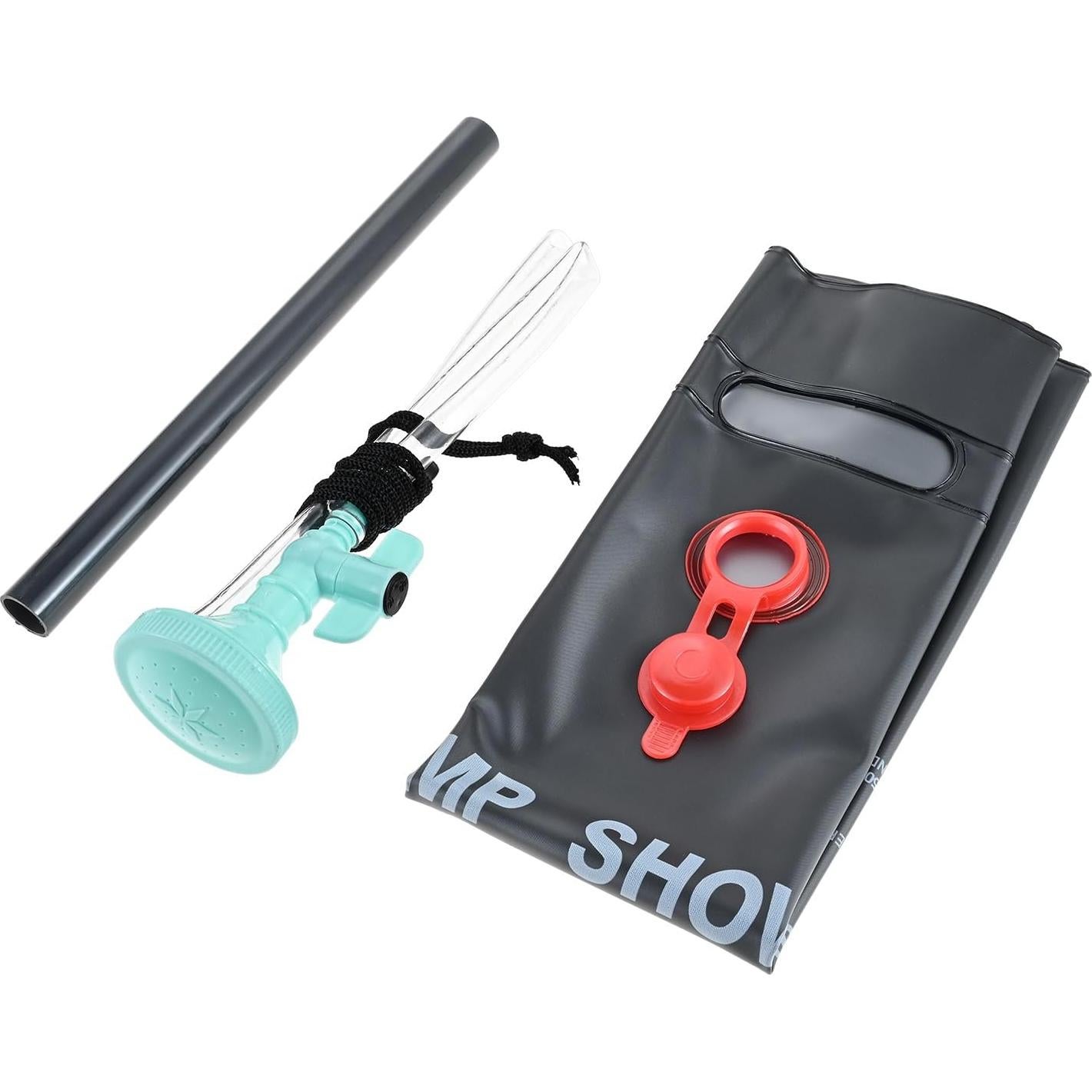 Bolsa de Ducha Solar MUXSAM 20L con Manguera y Cabezal Ajustable