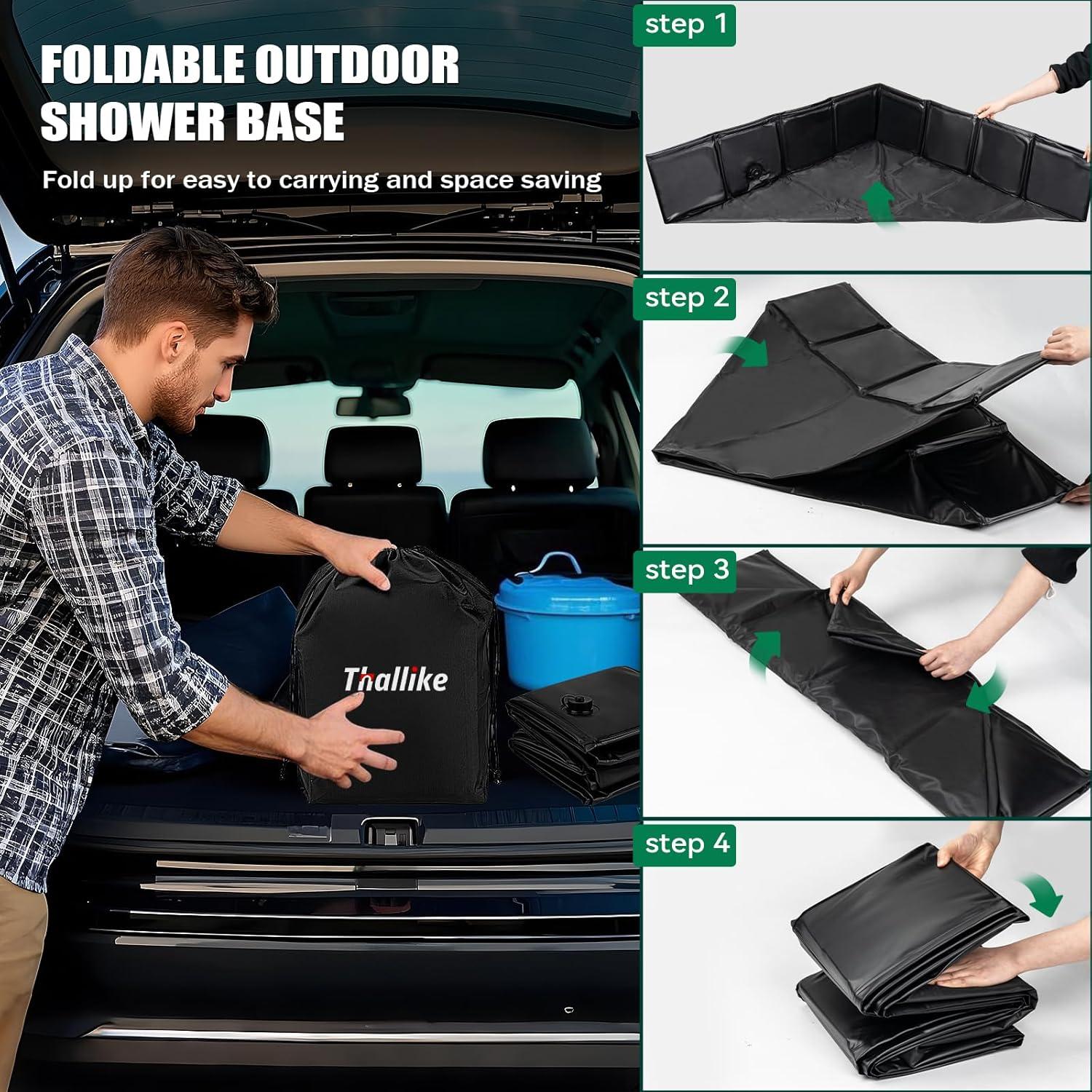 Base de Ducha Portátil Thallike P08-LUY-LINYUDIZUO 104 cm