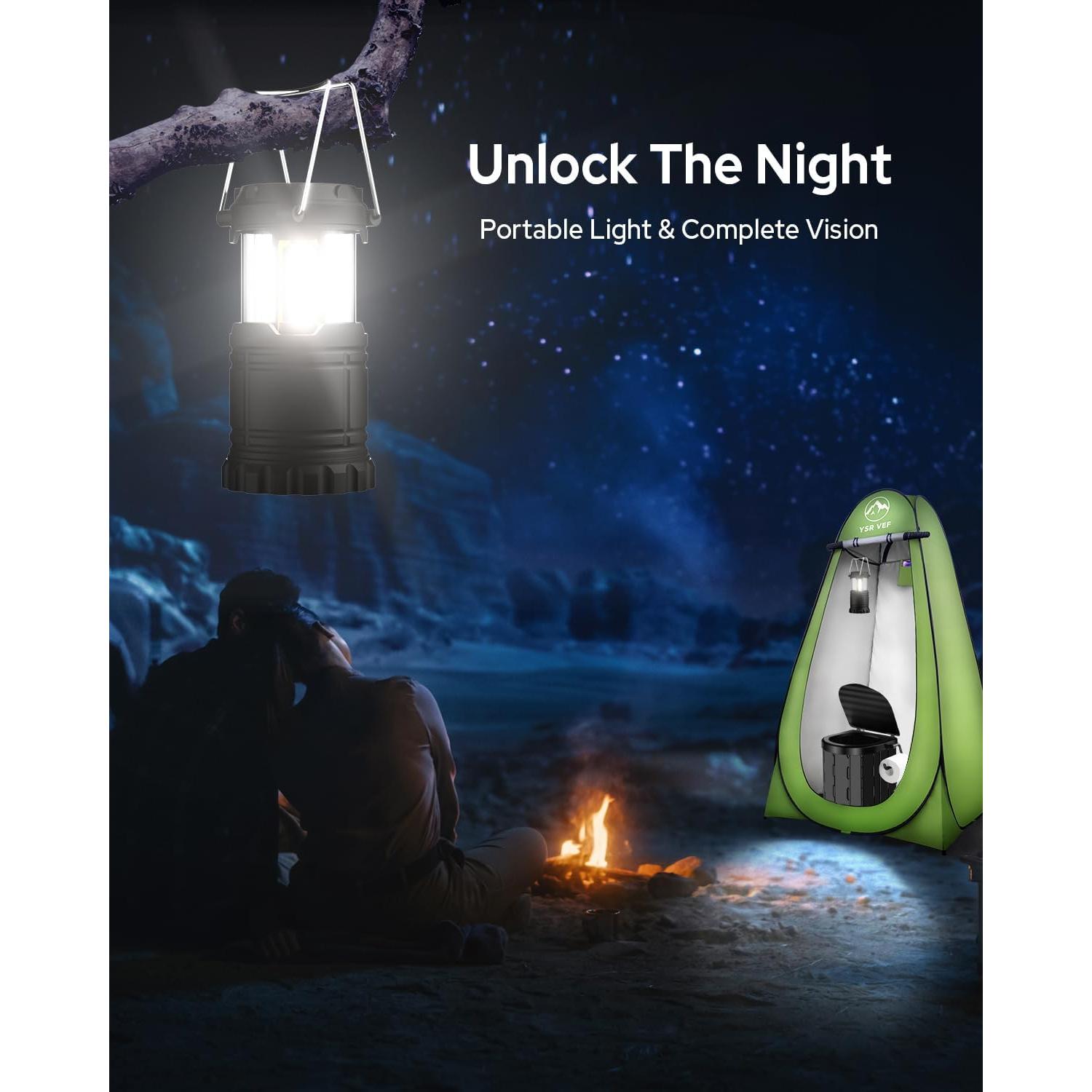 Kit Inodoro Portátil YSR VEF con Carpa de Privacidad y Luz