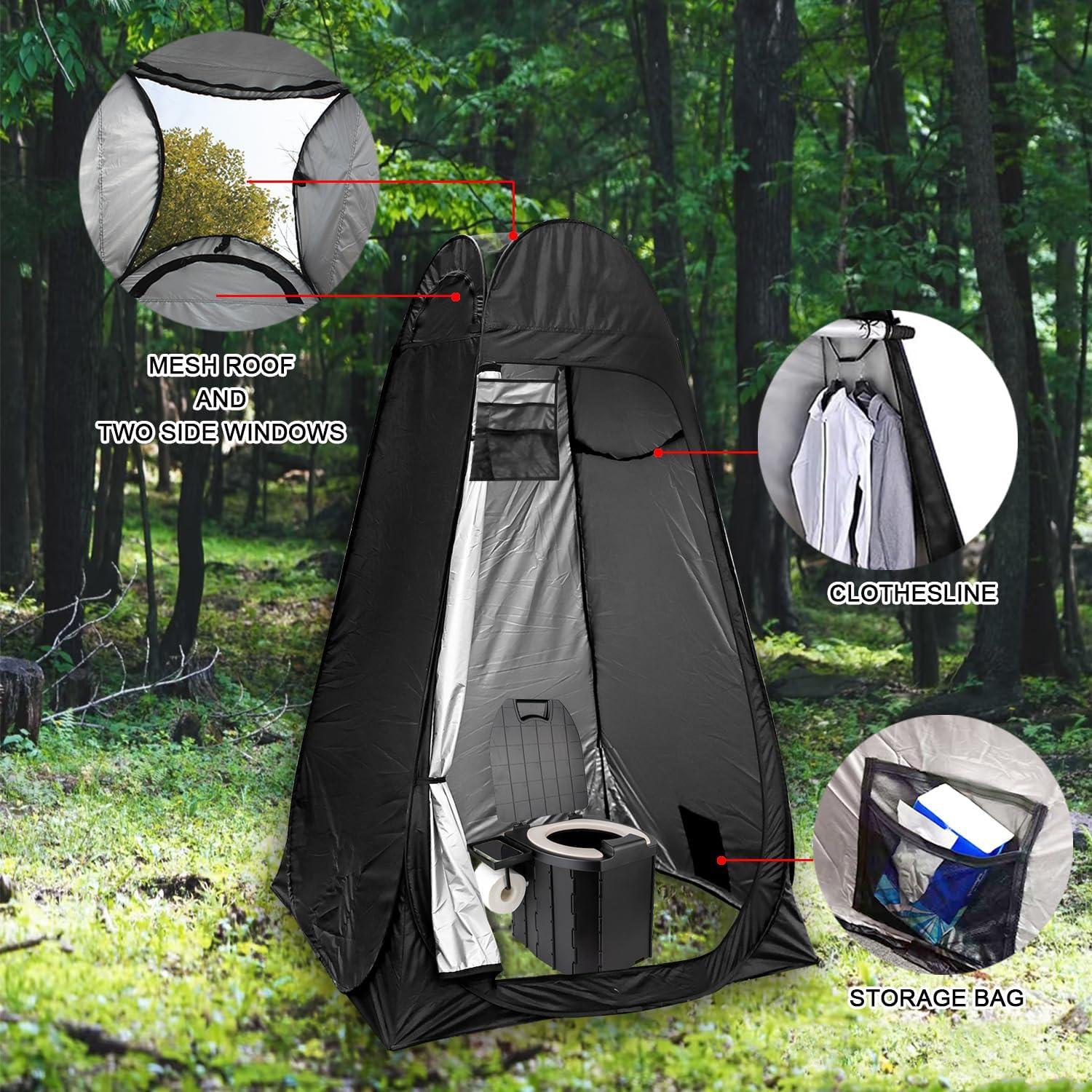 Tienda de Ducha Plegable PASBAS 120x120x190cm Resistente al Agua