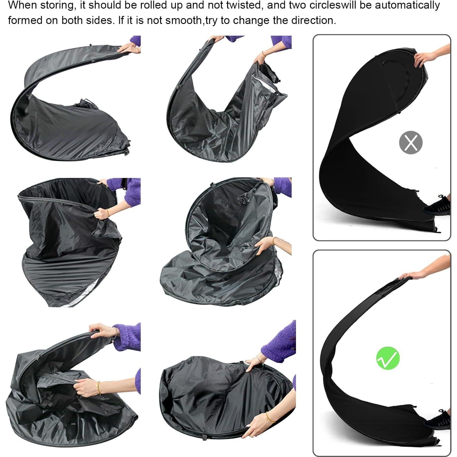 Tienda de Ducha Plegable PASBAS 120x120x190cm Resistente al Agua