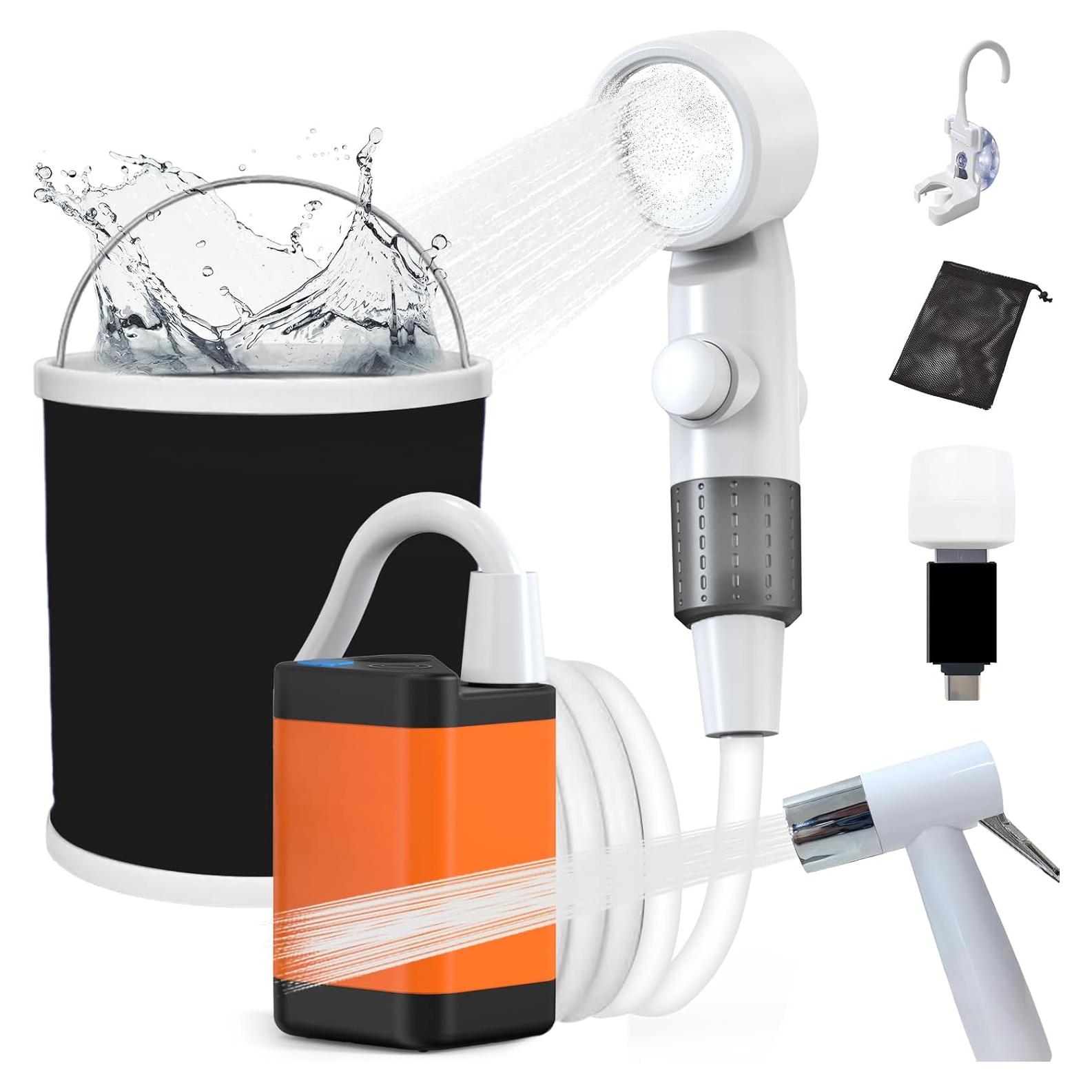 Ducha Portátil TEMPTIPS con Pantalla LED y Batería 5000mAh