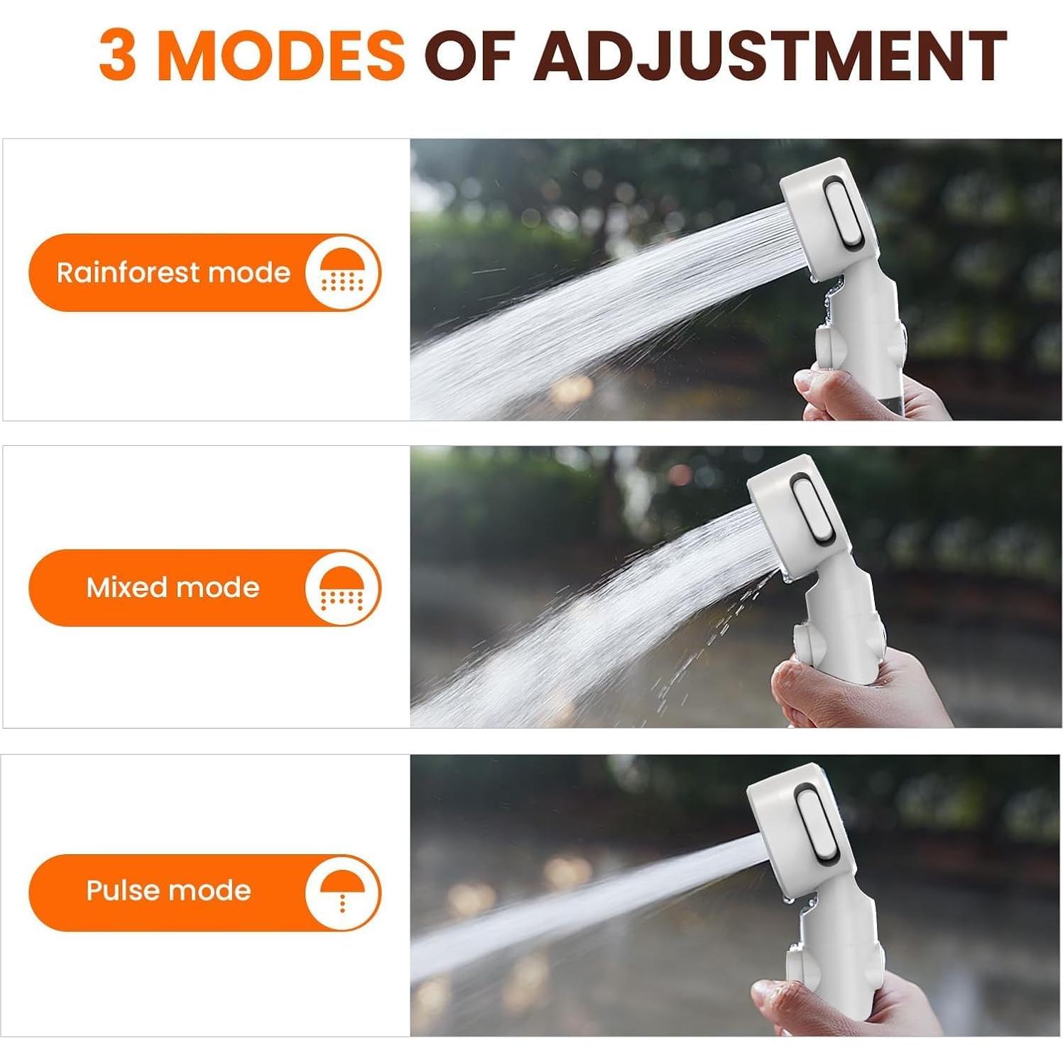 Ducha Portátil TEMPTIPS con Pantalla LED y Batería 5000mAh