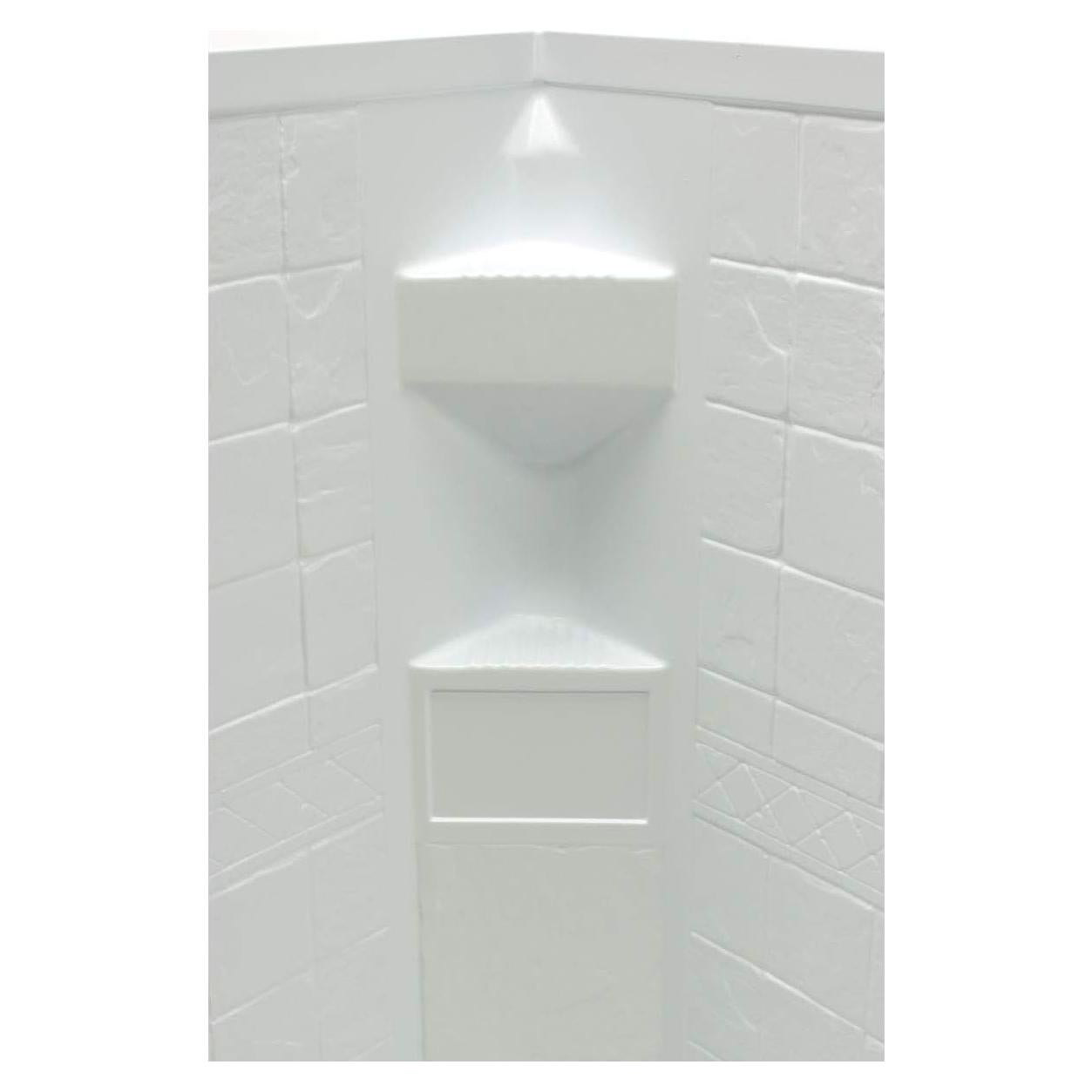 Pared de Ducha Lippert 172.72x86.36cm Blanca para RVs