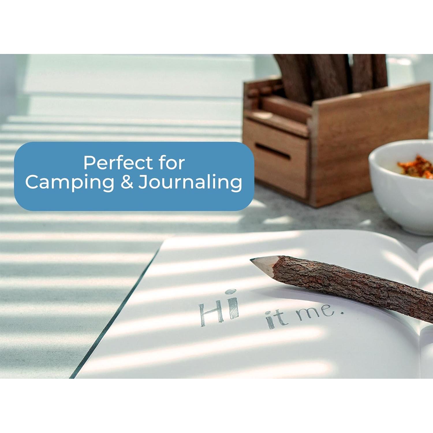 Lápices de Madera BSIRI Rústicos de 12 Unidades para Decoración