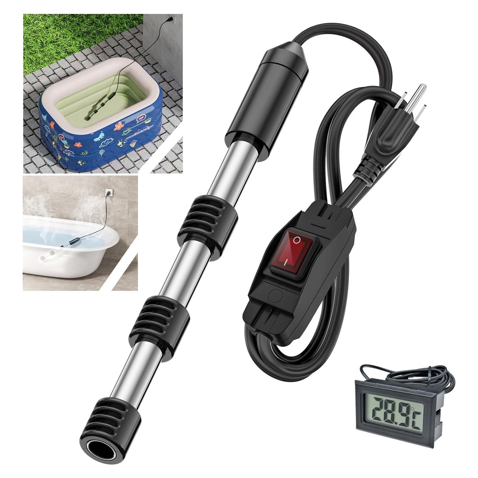 Calentador de Agua Inmerso KNOEYR 1500W Acero Inoxidable 304