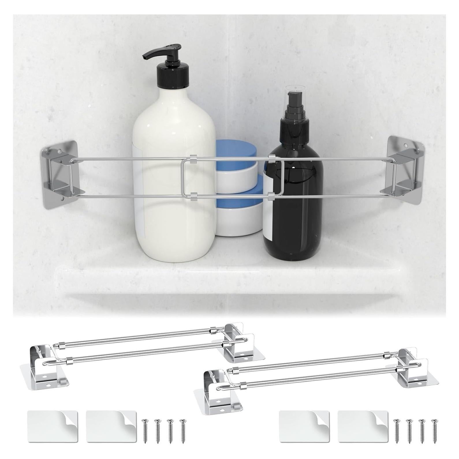 Barra de Almacenamiento de Esquina para Ducha RV BFXM 19-34 cm