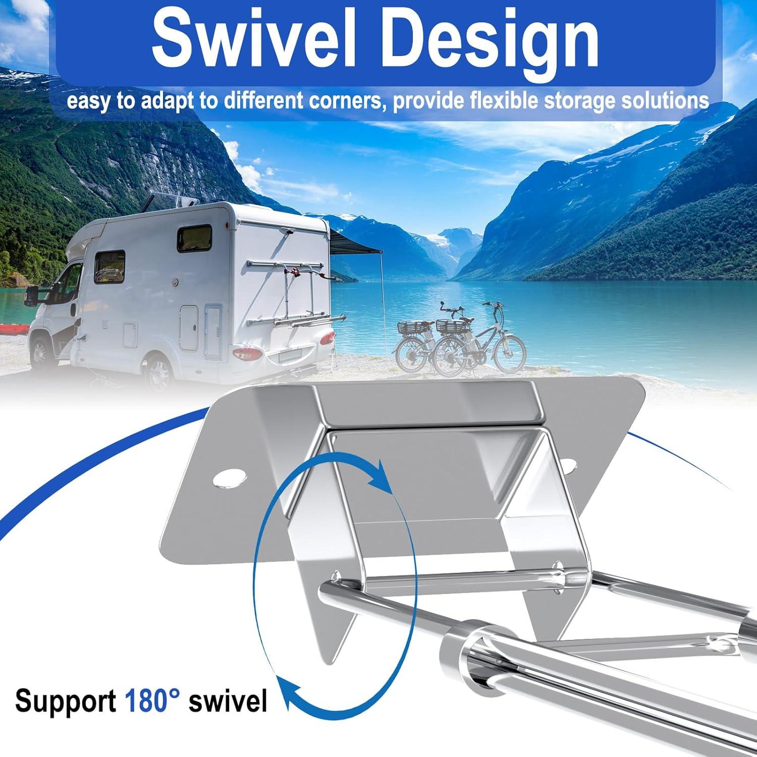 Barra de Almacenamiento de Esquina para Ducha RV BFXM 19-34 cm