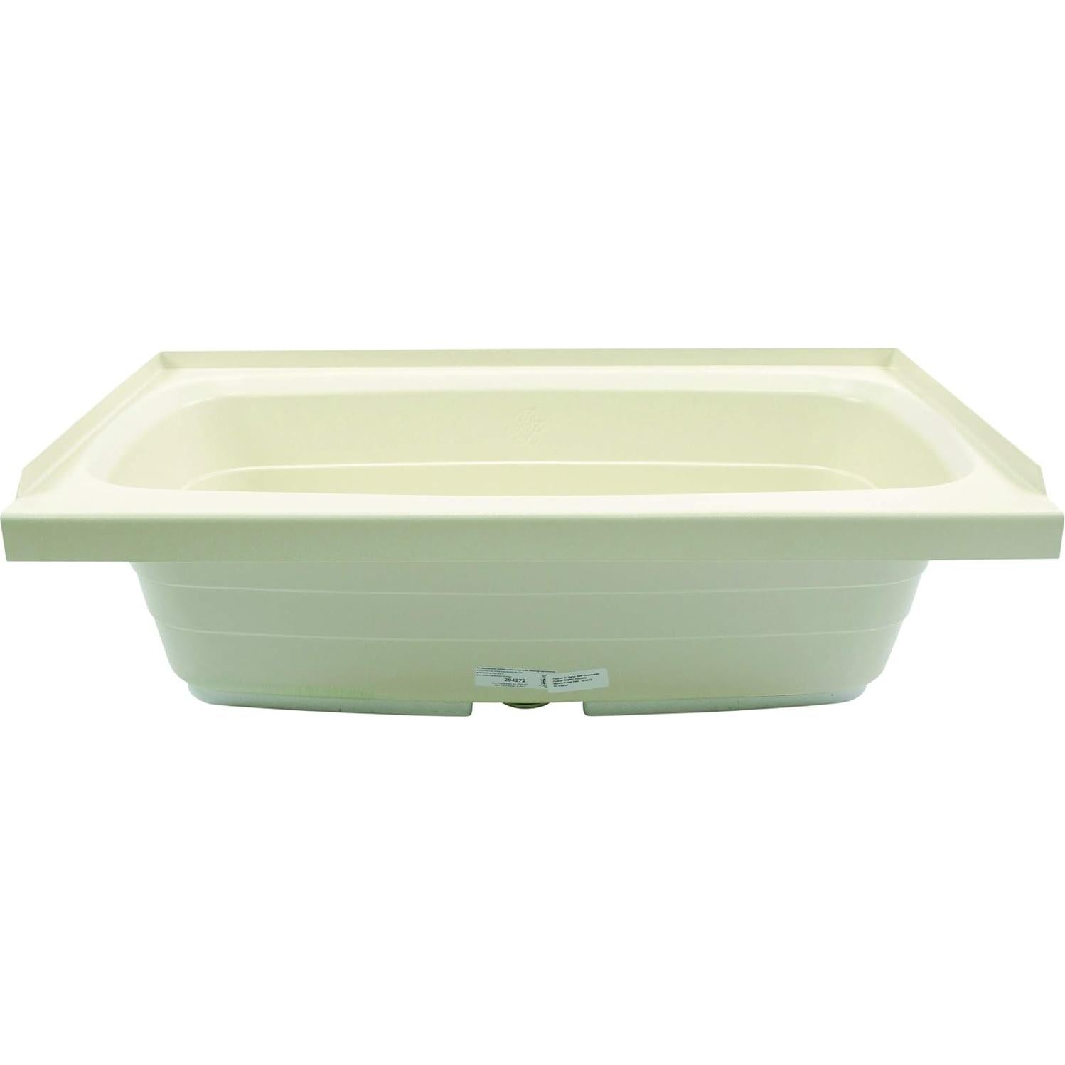 Bañera Lippert 209385 Parchment 60 x 101 cm Drenaje Central