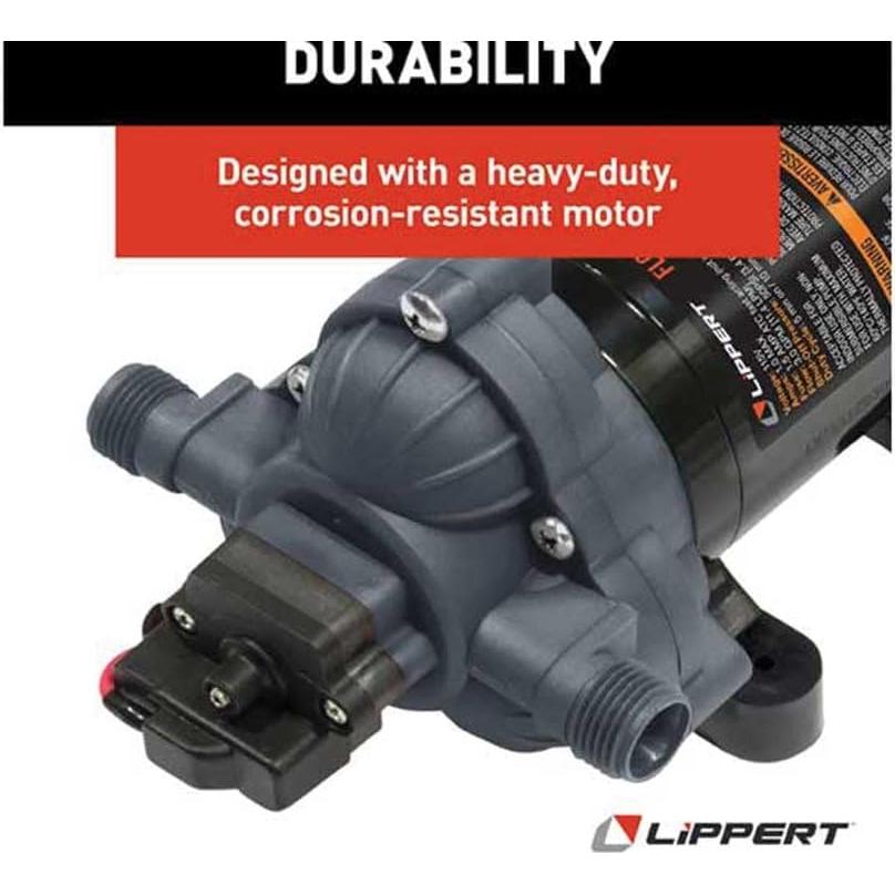 Bomba de Agua Flow Max Lippert 115V 11.36 L/min para RV