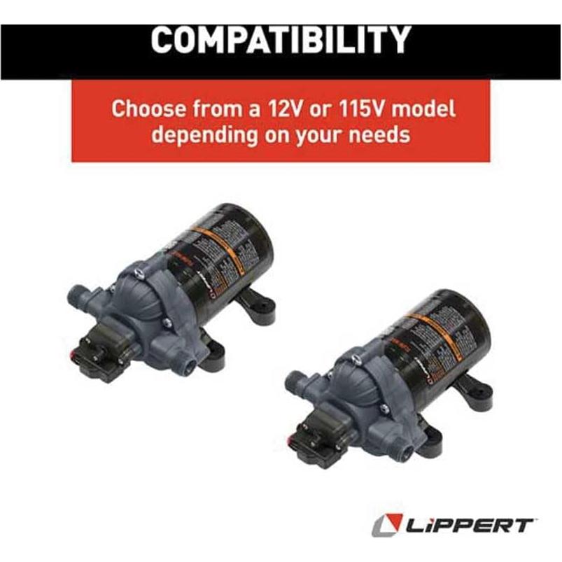 Bomba de Agua Flow Max Lippert 115V 11.36 L/min para RV