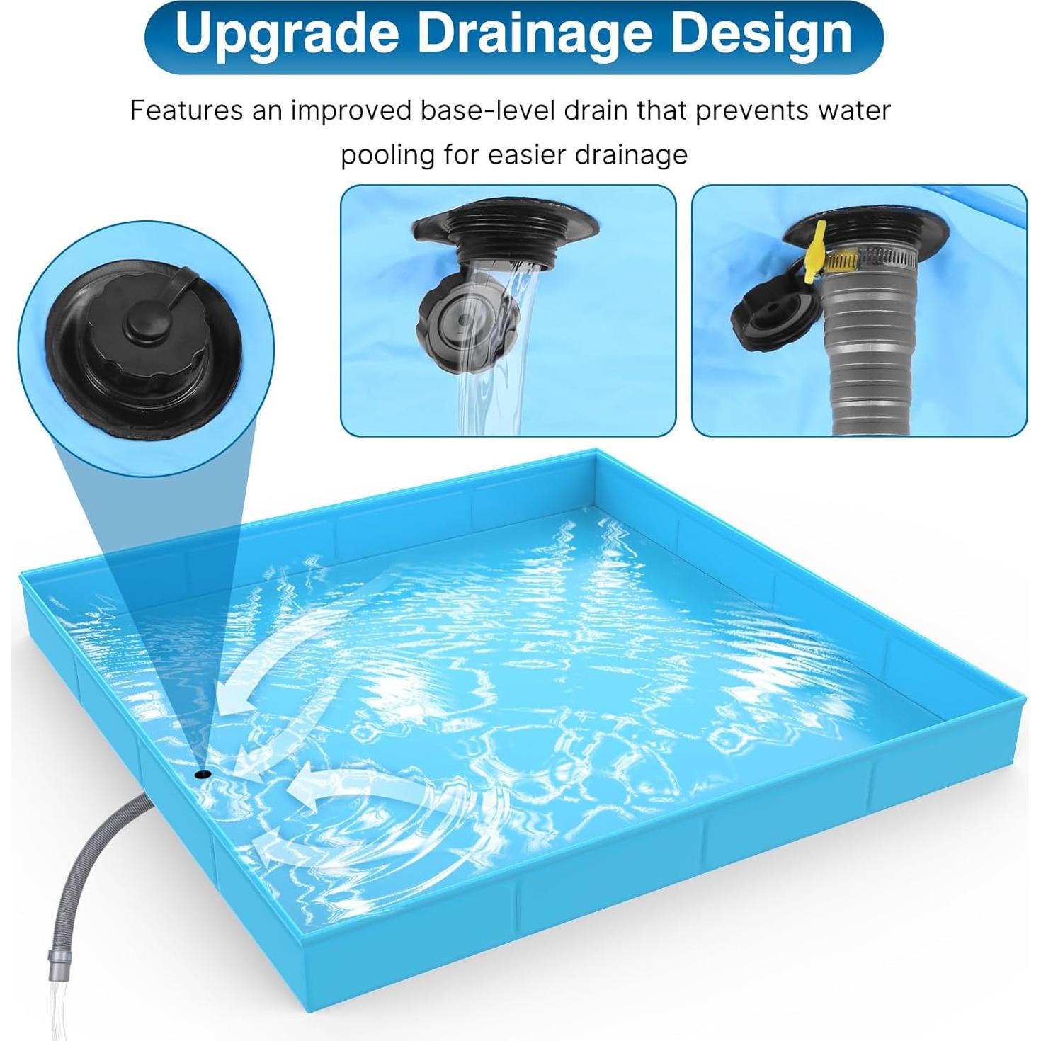 Base de Ducha Portátil ANTEQI HW-006 PVC 101.6x101.6cm