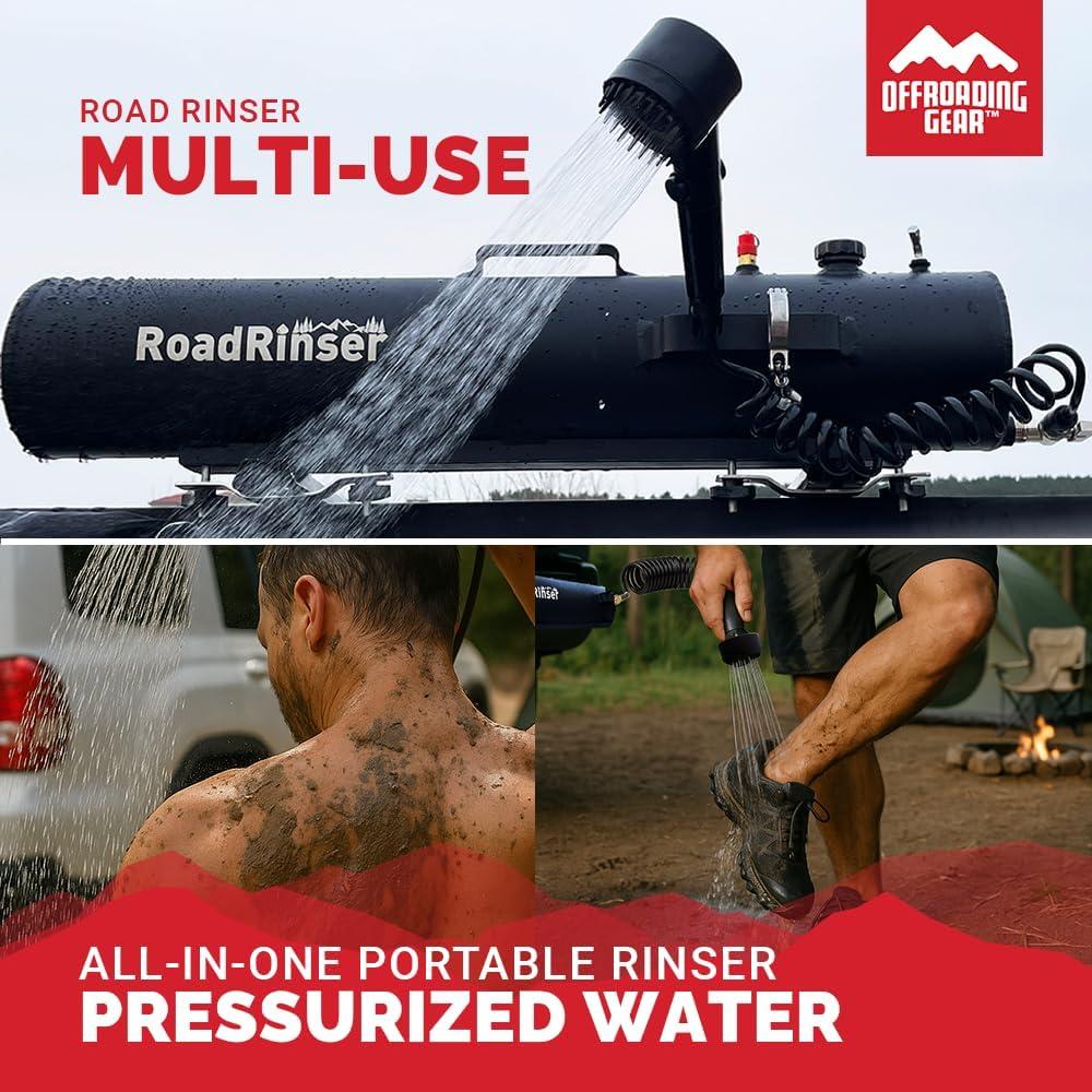 Tanque de Agua Presurizado 14L Rinser de Carretera Equipo Offroading