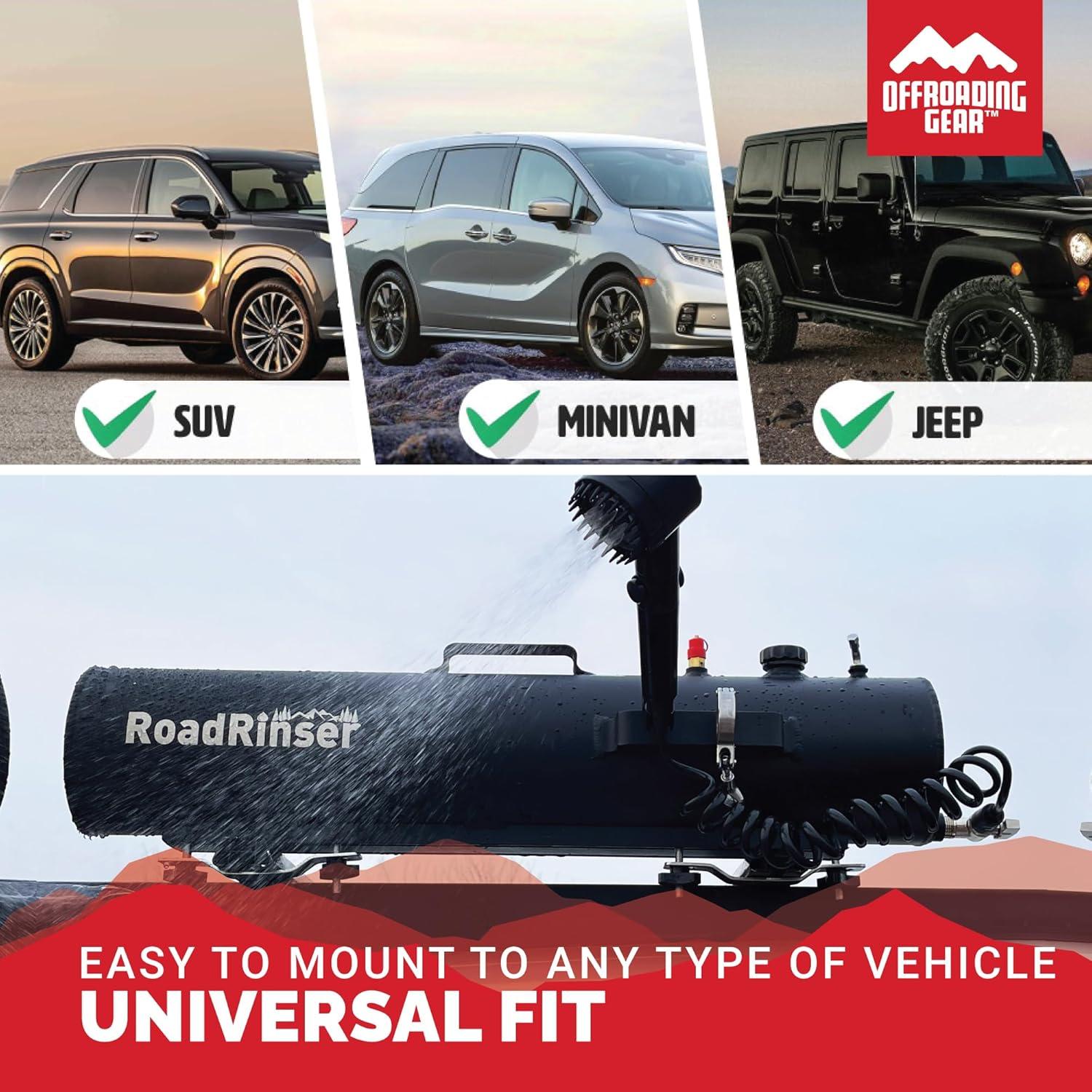 Tanque de Agua Presurizado 14L Rinser de Carretera Equipo Offroading