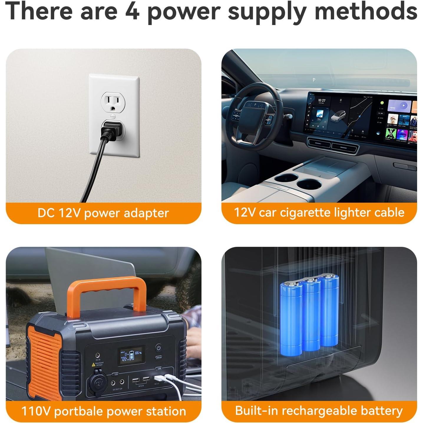 Ducha de Camping Portátil WINTEMP 6000W con Calentador a Propano