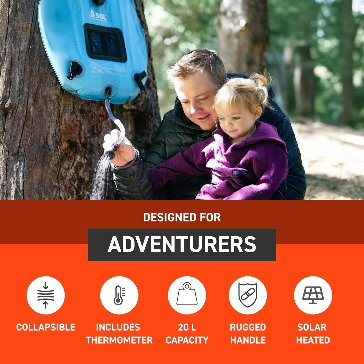 Ducha Solar Camping 20L S.O.L. Sobrevivir al Aire Libre
