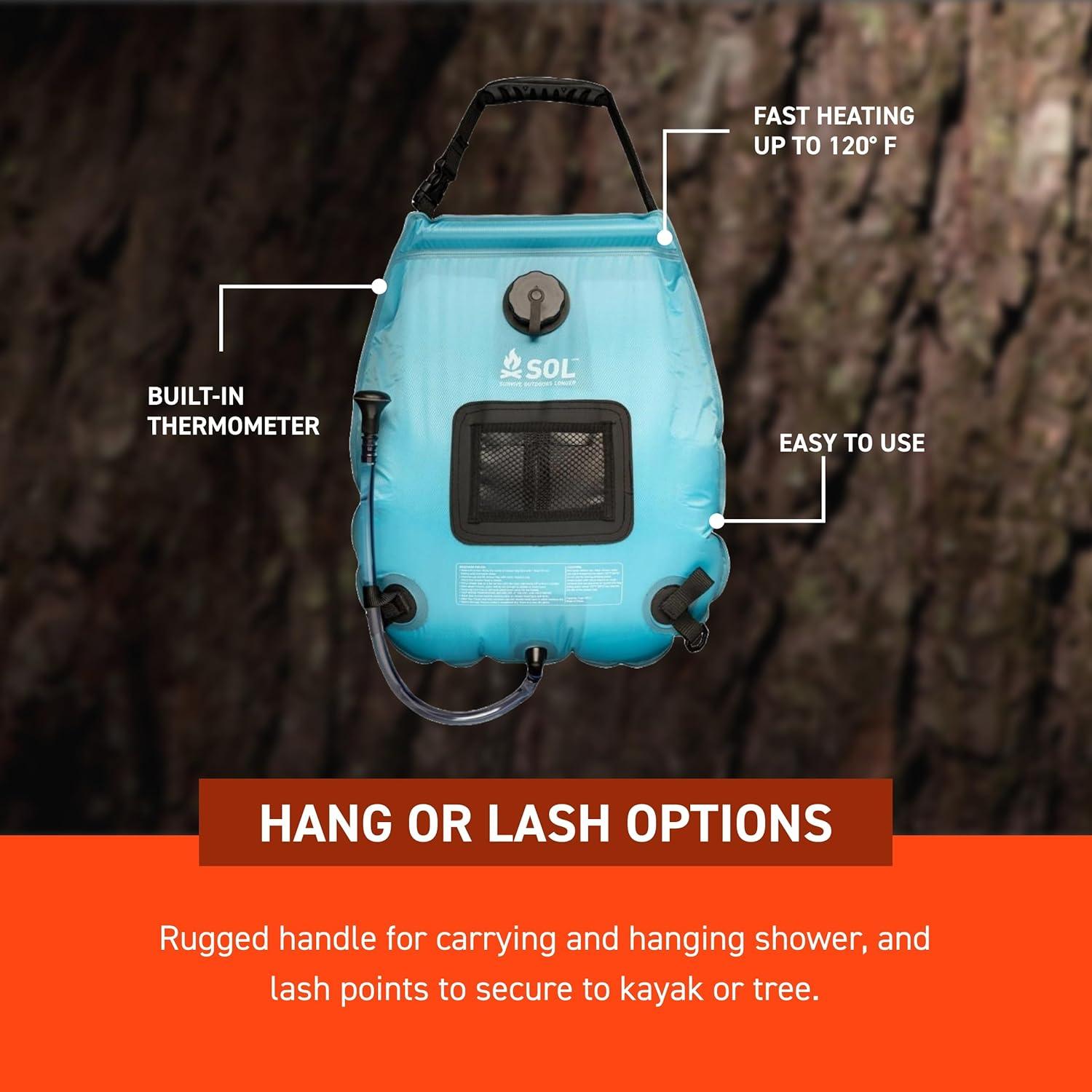 Ducha Solar Camping 20L S.O.L. Sobrevivir al Aire Libre