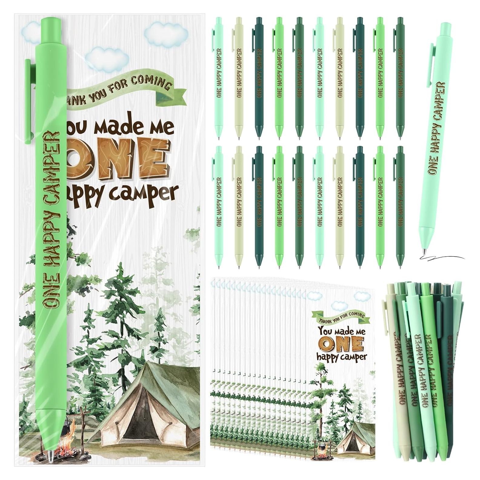 Set de Fiesta One Happy Camper 50 Bolígrafos y Tarjetas