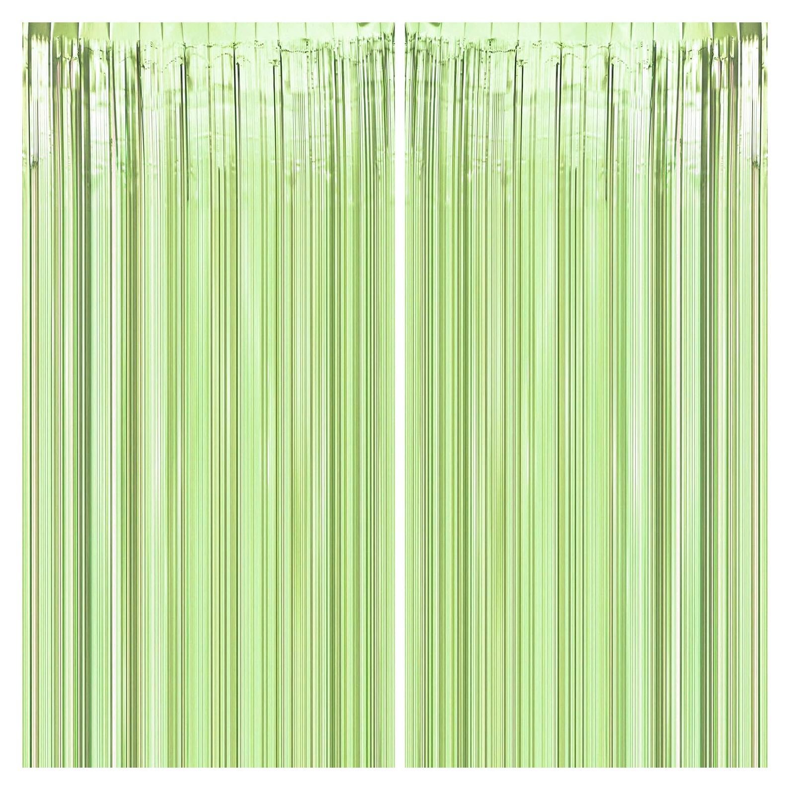 Cortinas de Flecos de Papel de Aluminio Verde JUICY MOOM 0.97m x 3m