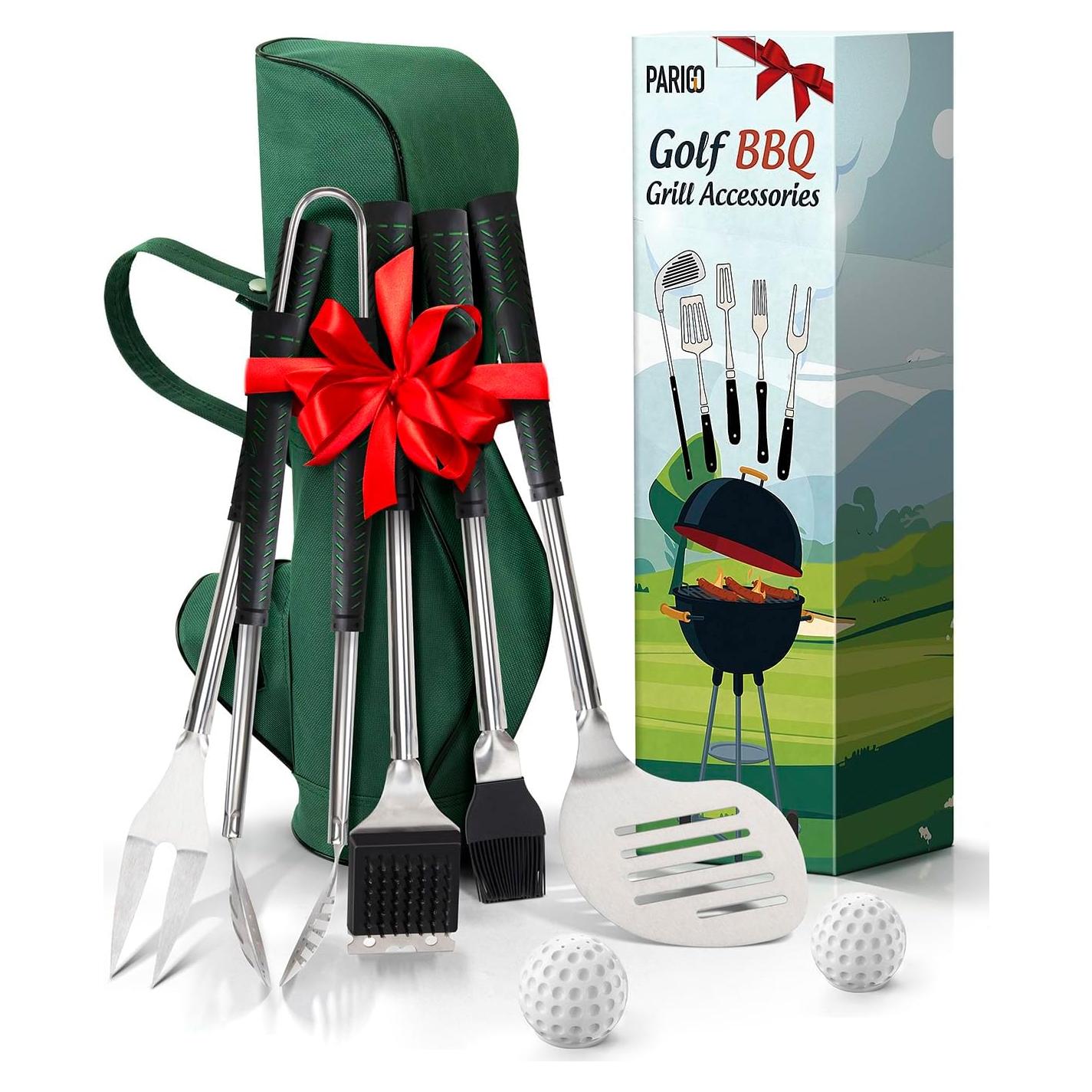 Set de Parrilla de Golf PARIGO 8 Piezas - Utensilios BBQ