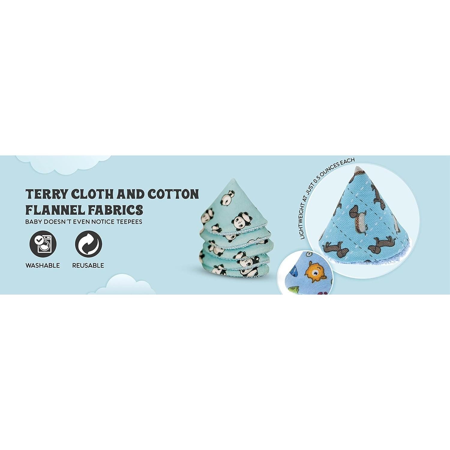 Pee Pee Teepee Beba Bean - Protectores de Orina para Bebés - 5 Unidades