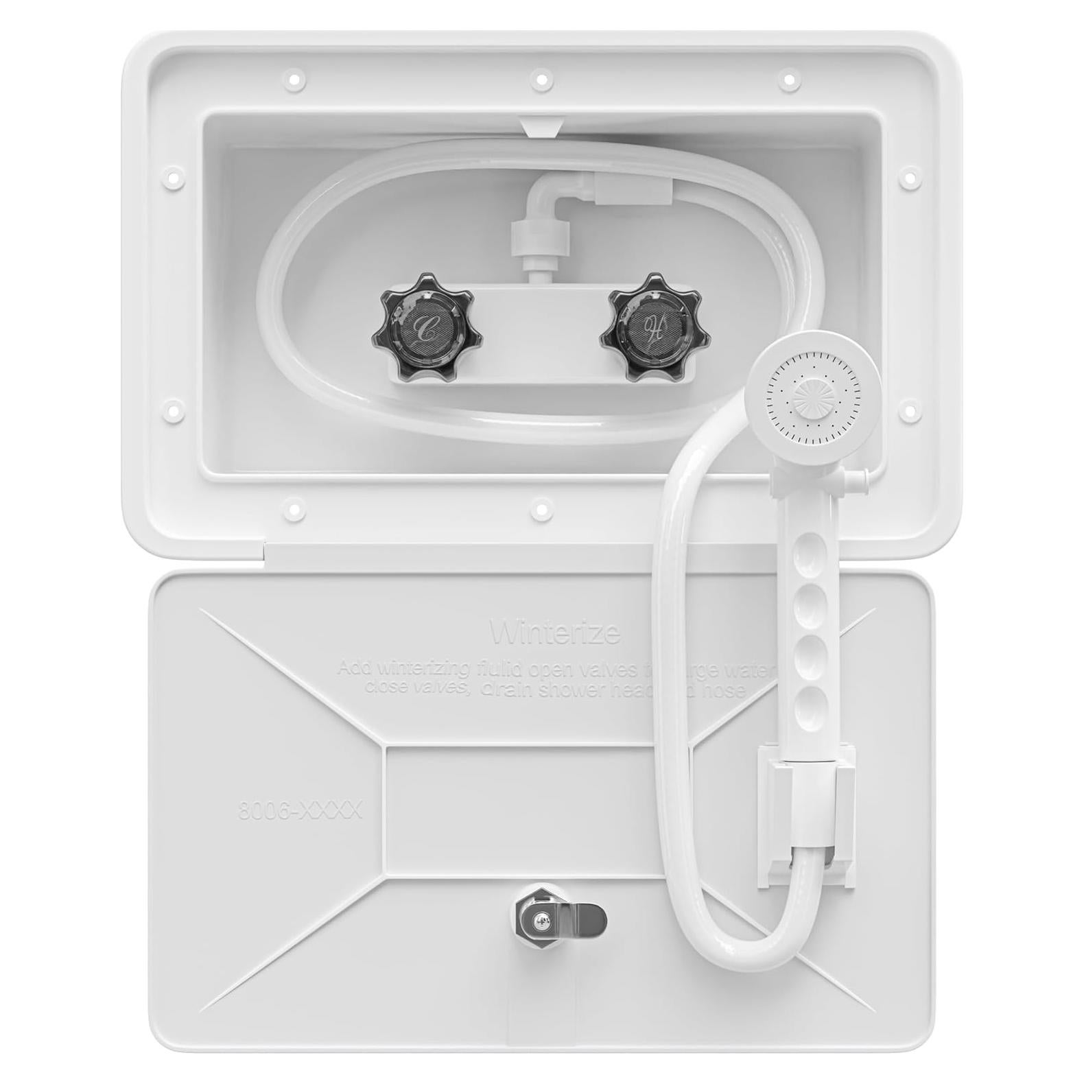 Kit de Ducha Exterior RV Leisure Coachworks Blanco 150 cm