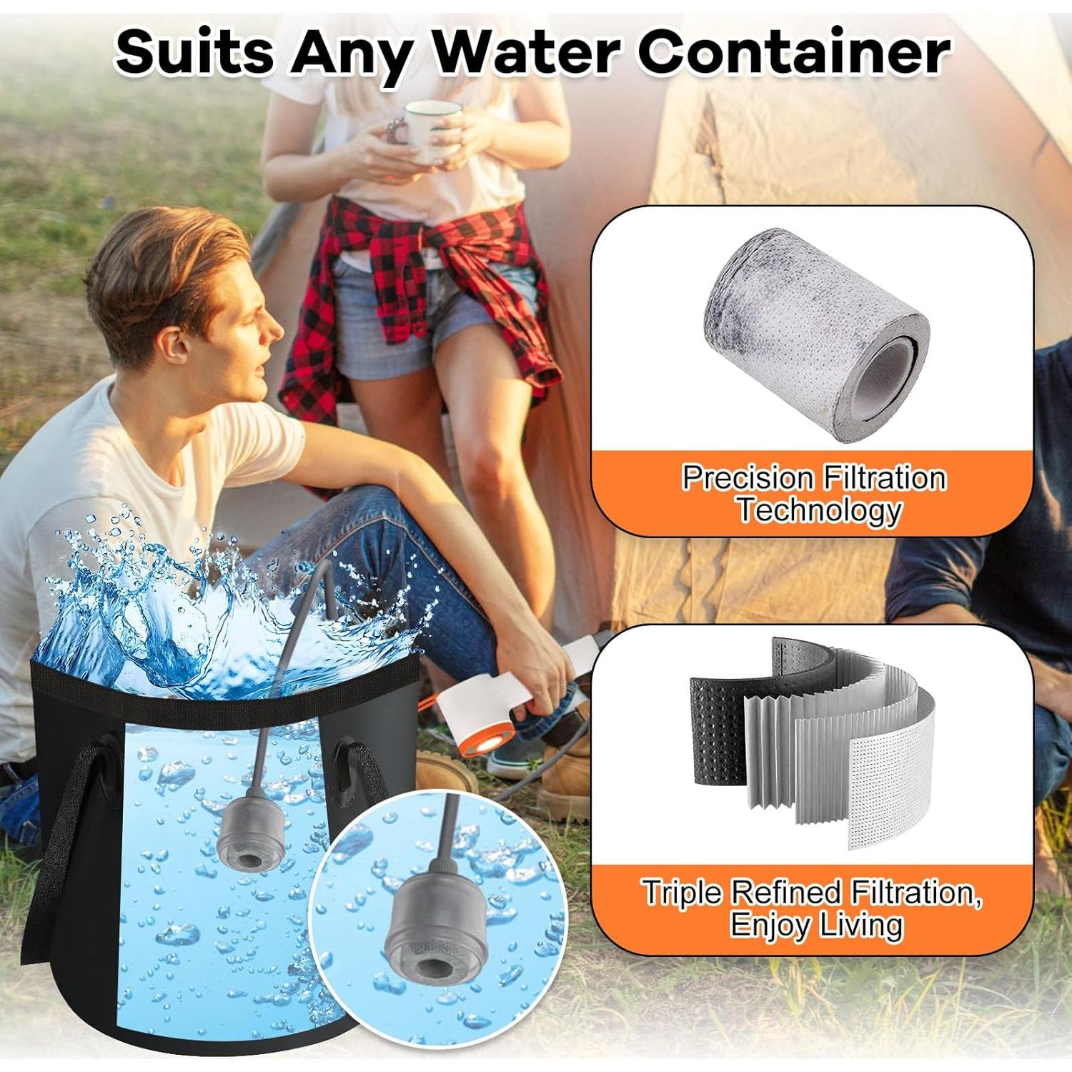 Ducha Portátil FODAHRWS ZH-FBA con Calentador y Luz LED