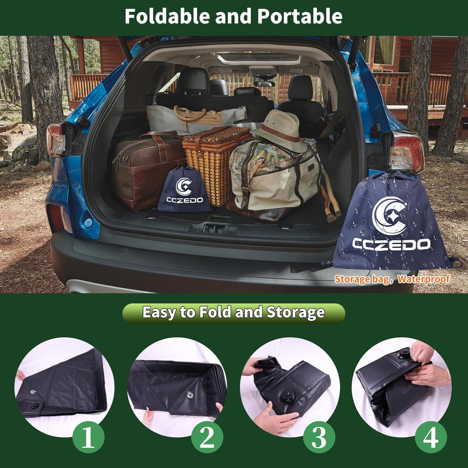 Base de Ducha Portátil CCZedo SO - Plegable con Drenaje y Bolsa