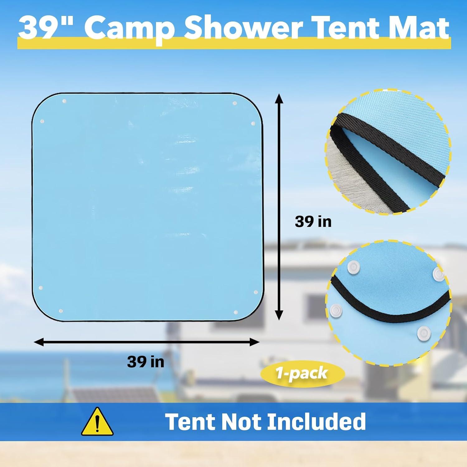 Alfombrilla de Ducha Plegable Stitokg 100x100 cm Impermeable