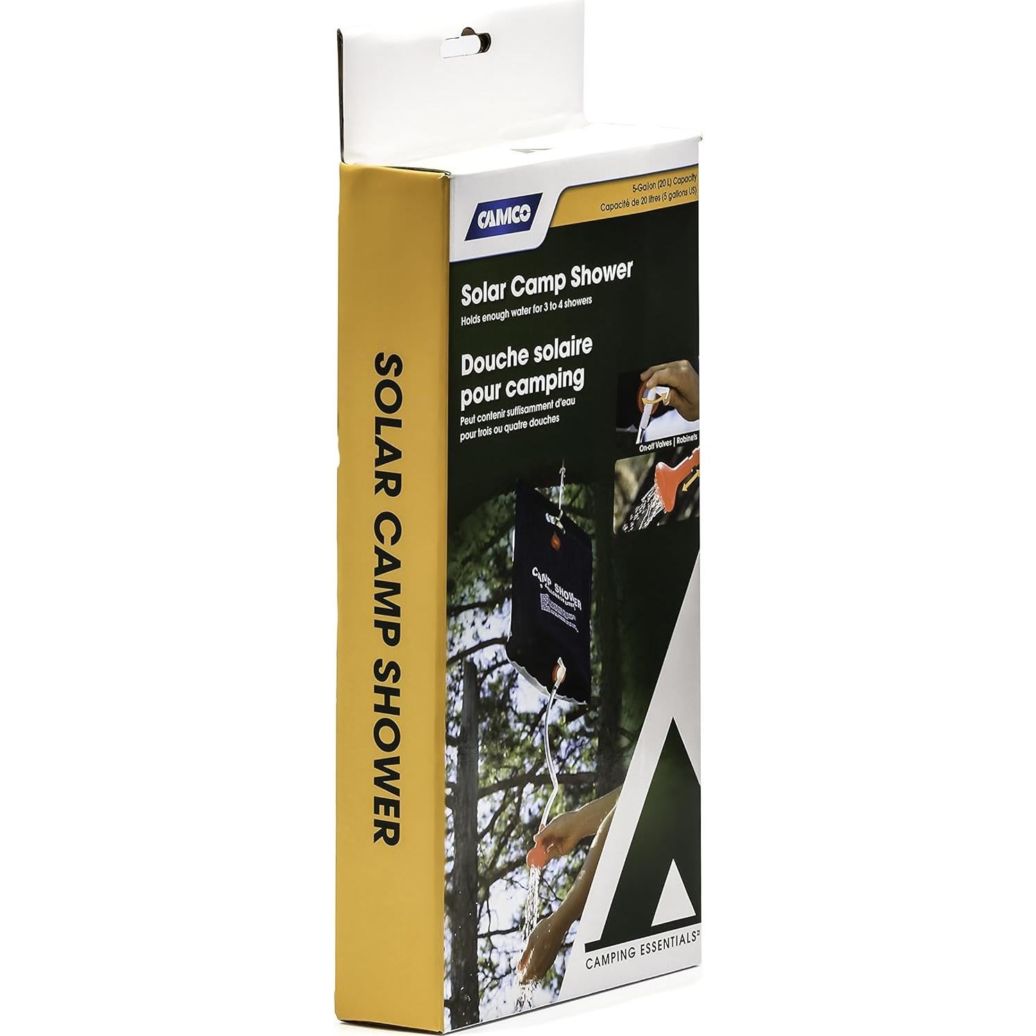 Ducha Solar Camco 5 Galones para Exteriores - Ideal Camping