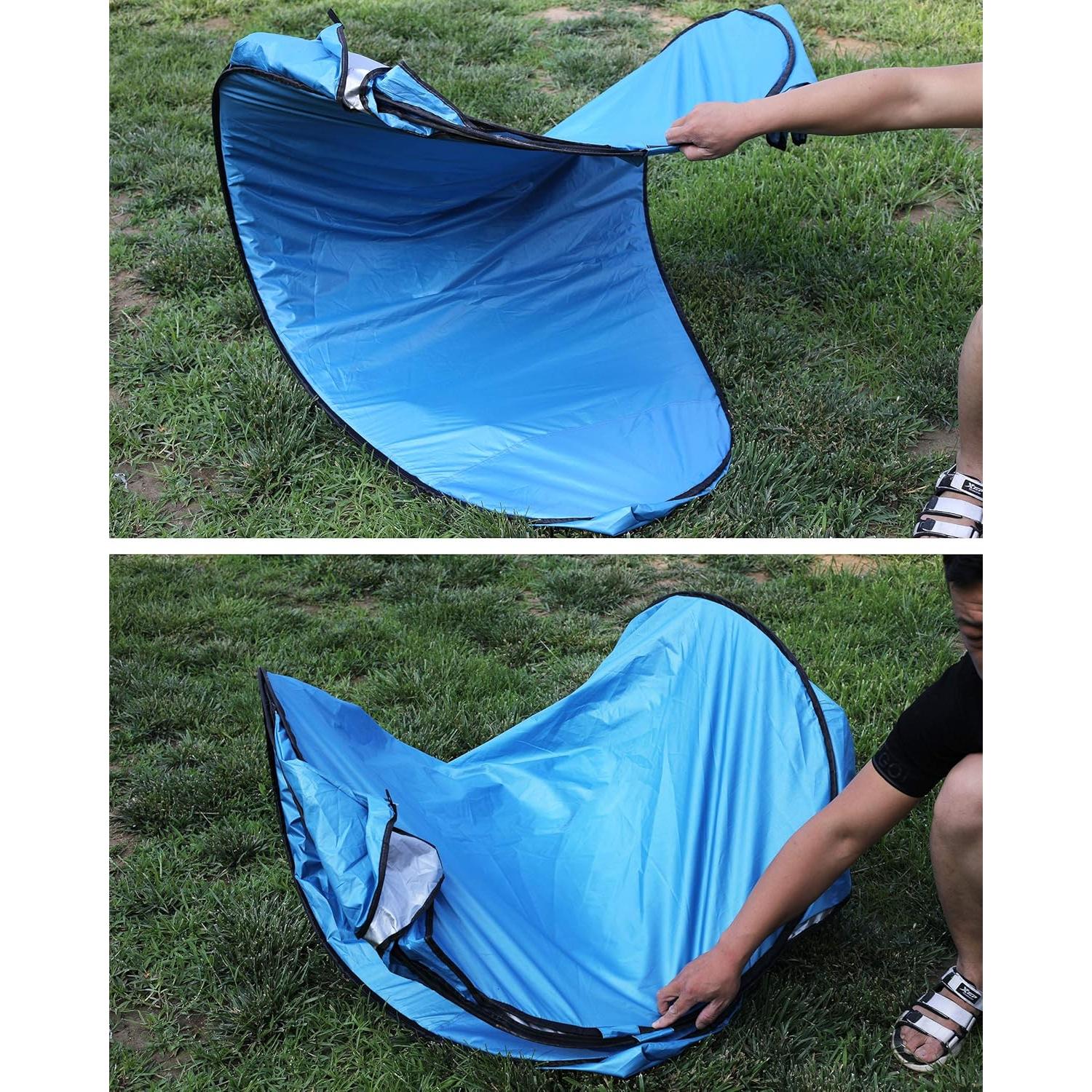 Carpa de Privacidad Pop Up WOWCASE 1.5x1.5x1.9m Verde