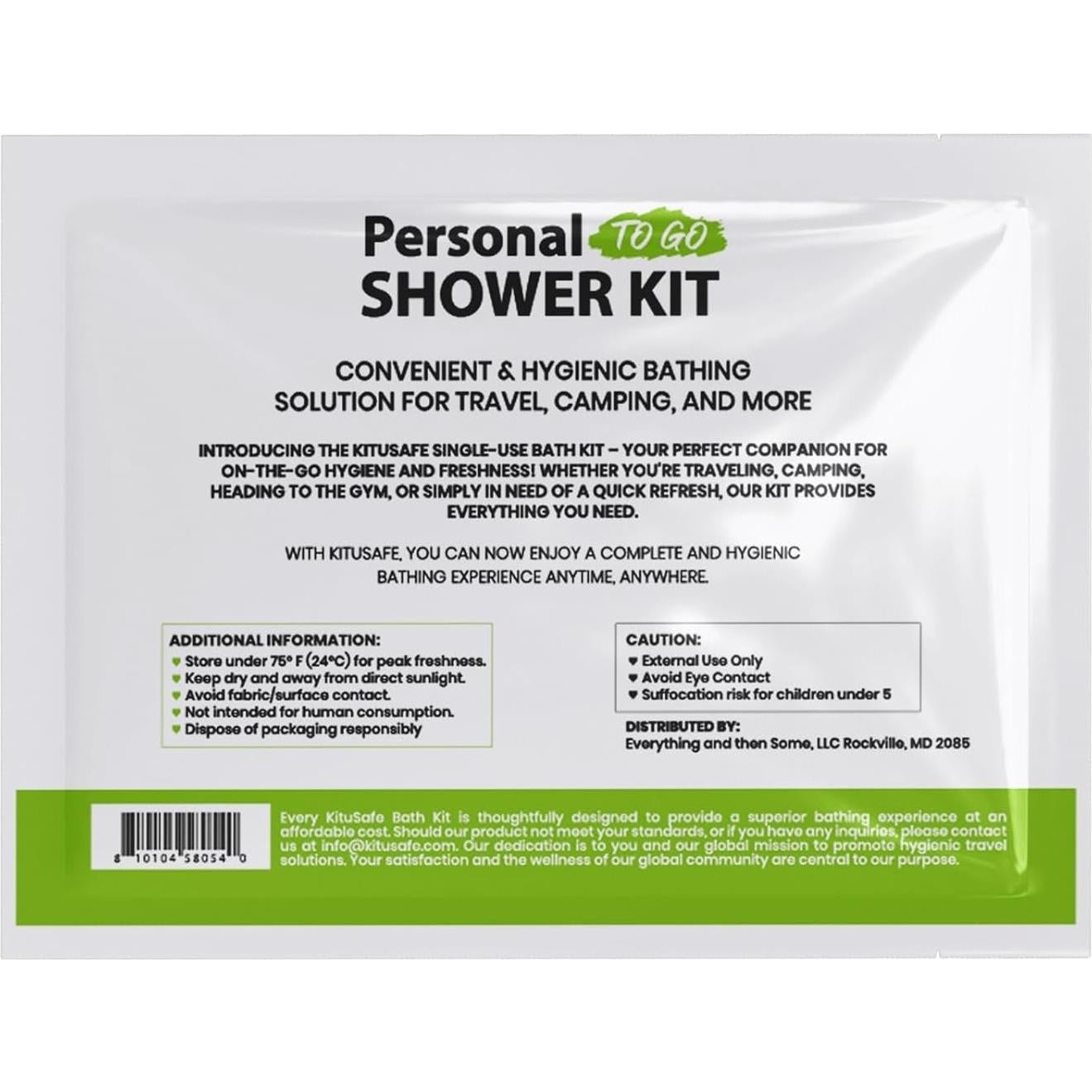 Kit de Ducha Personal Compacto pH Advantage SKG - Viajes, Gimnasio, Camping