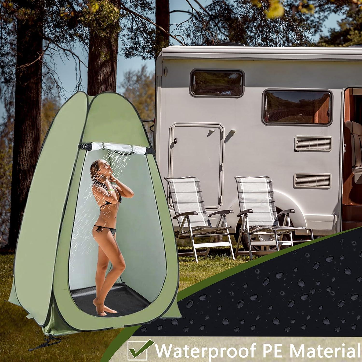 Alfombra de Ducha Portátil QTRQTR 100 cm Impermeable