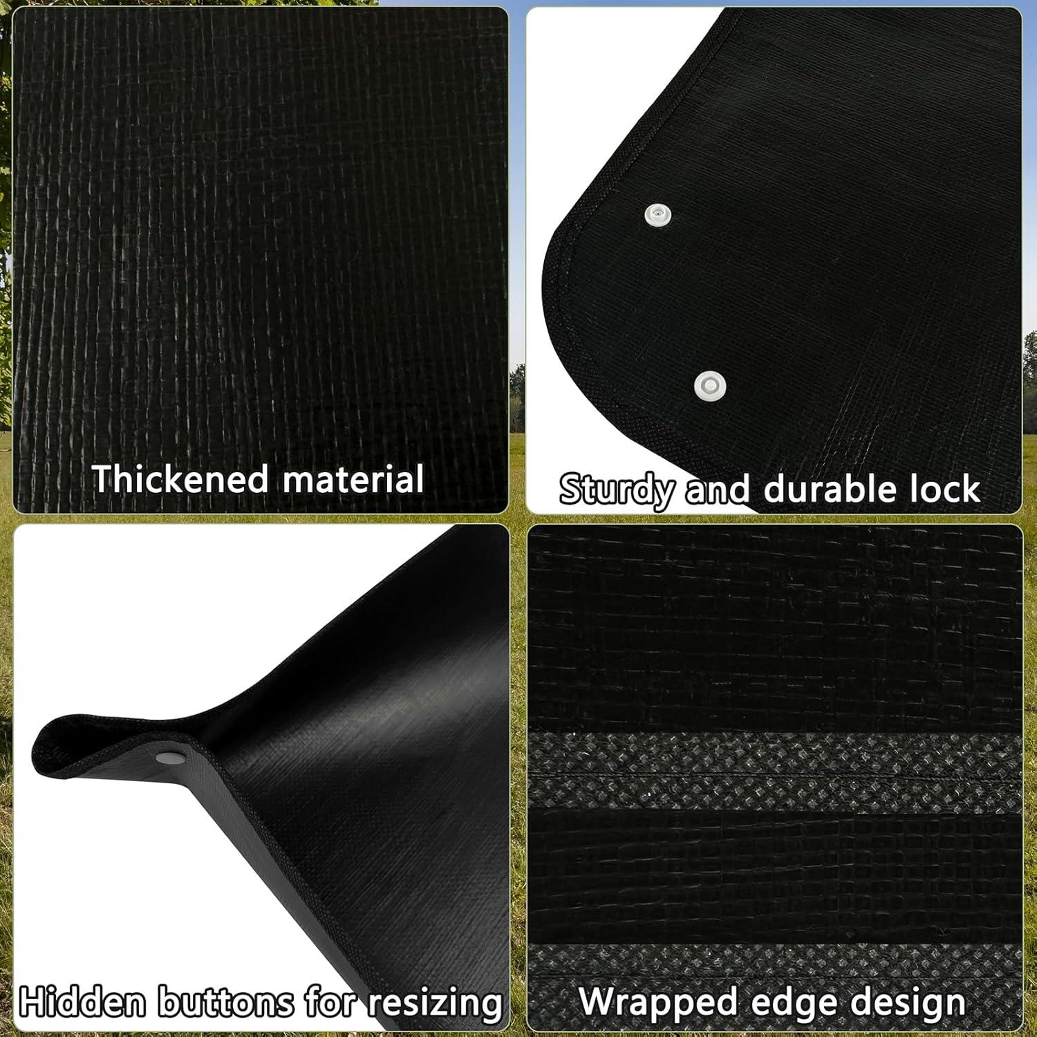 Alfombra de Ducha Portátil QTRQTR 100 cm Impermeable