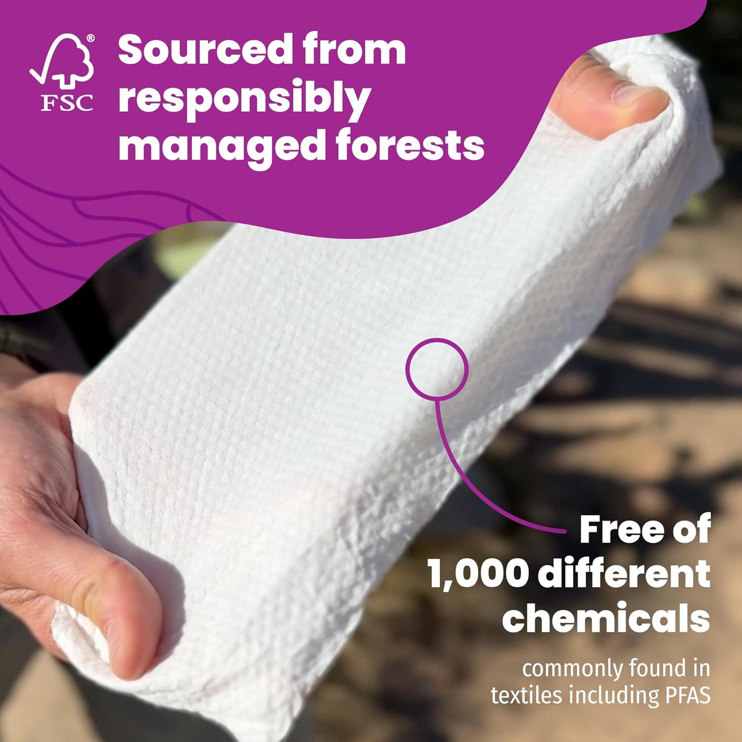 Toallitas PACT Comprimidas para Camping - 25 Unidades 30x30 cm