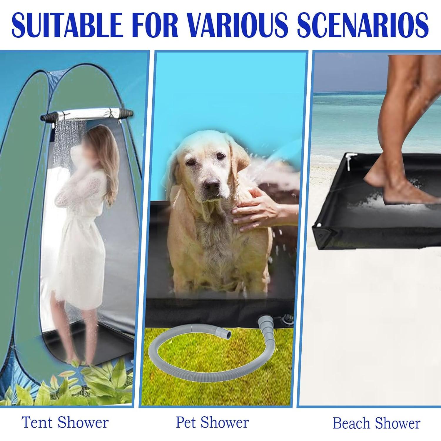 Base de Ducha Portátil UROUK URHW-002B 104x104cm PVC