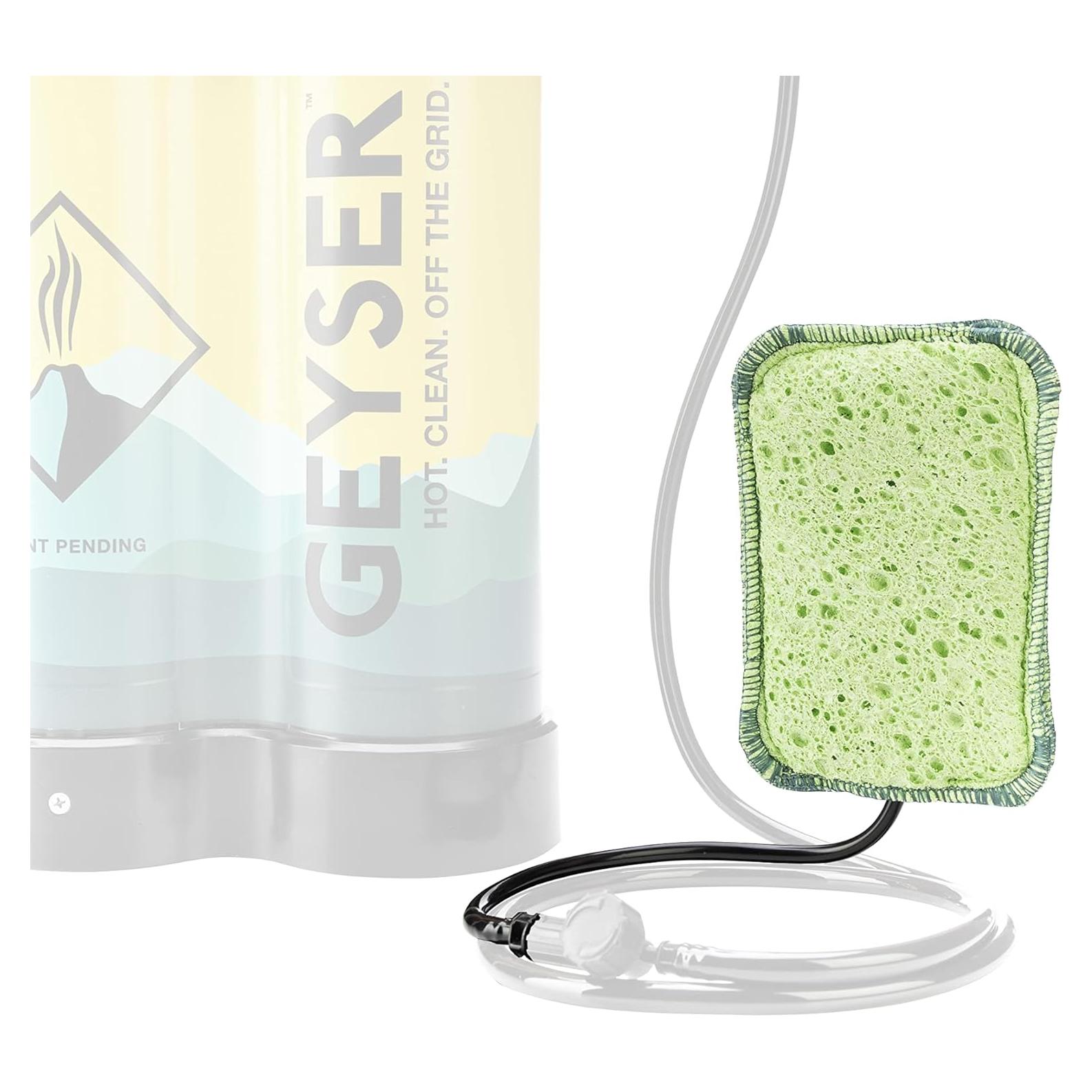 Esponja de Reemplazo Geyser Scrub Verde para Ducha y Camping
