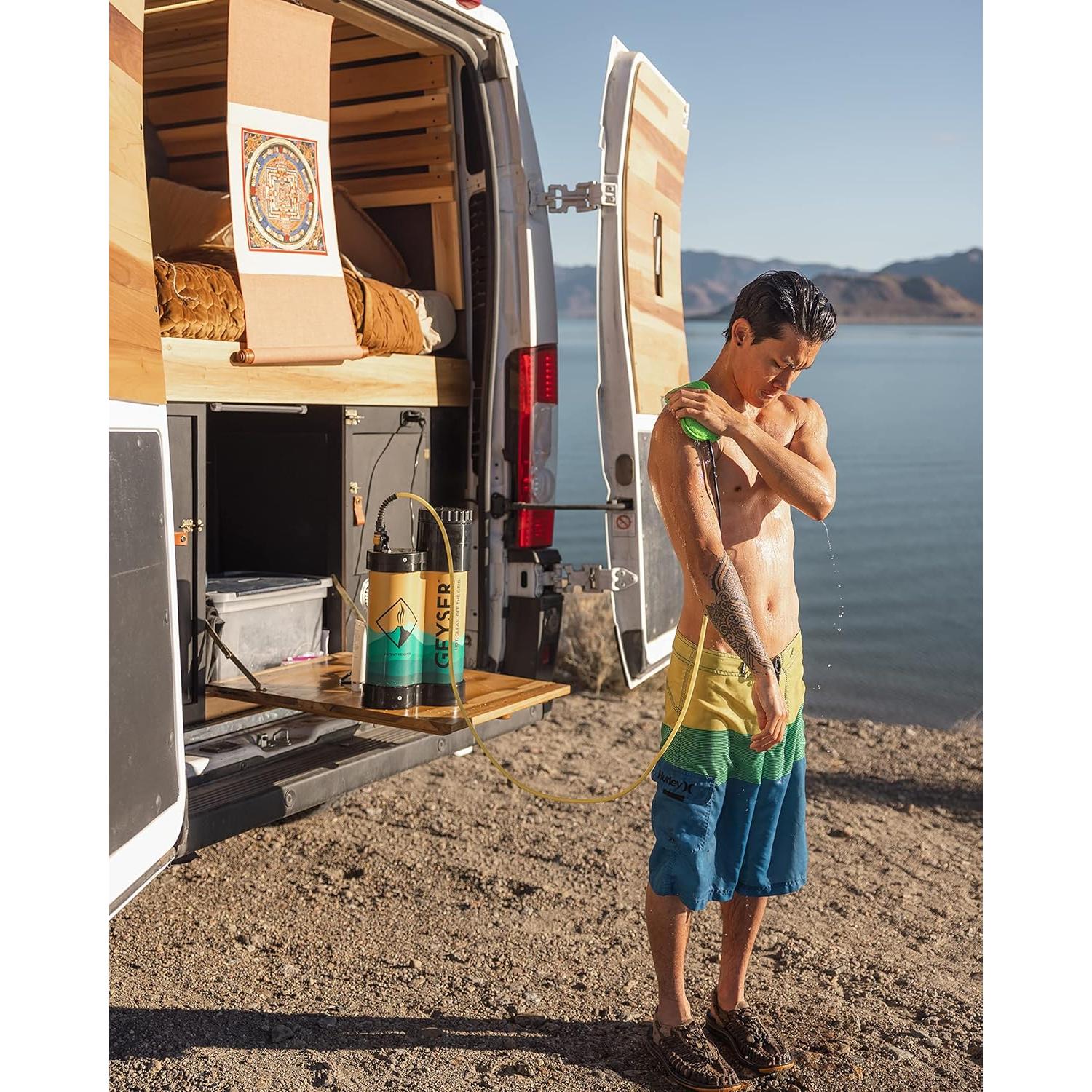 Esponja de Reemplazo Geyser Scrub Verde para Ducha y Camping