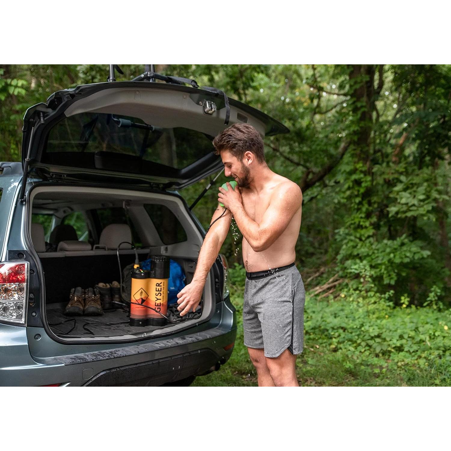 Esponja de Reemplazo Geyser Scrub Verde para Ducha y Camping