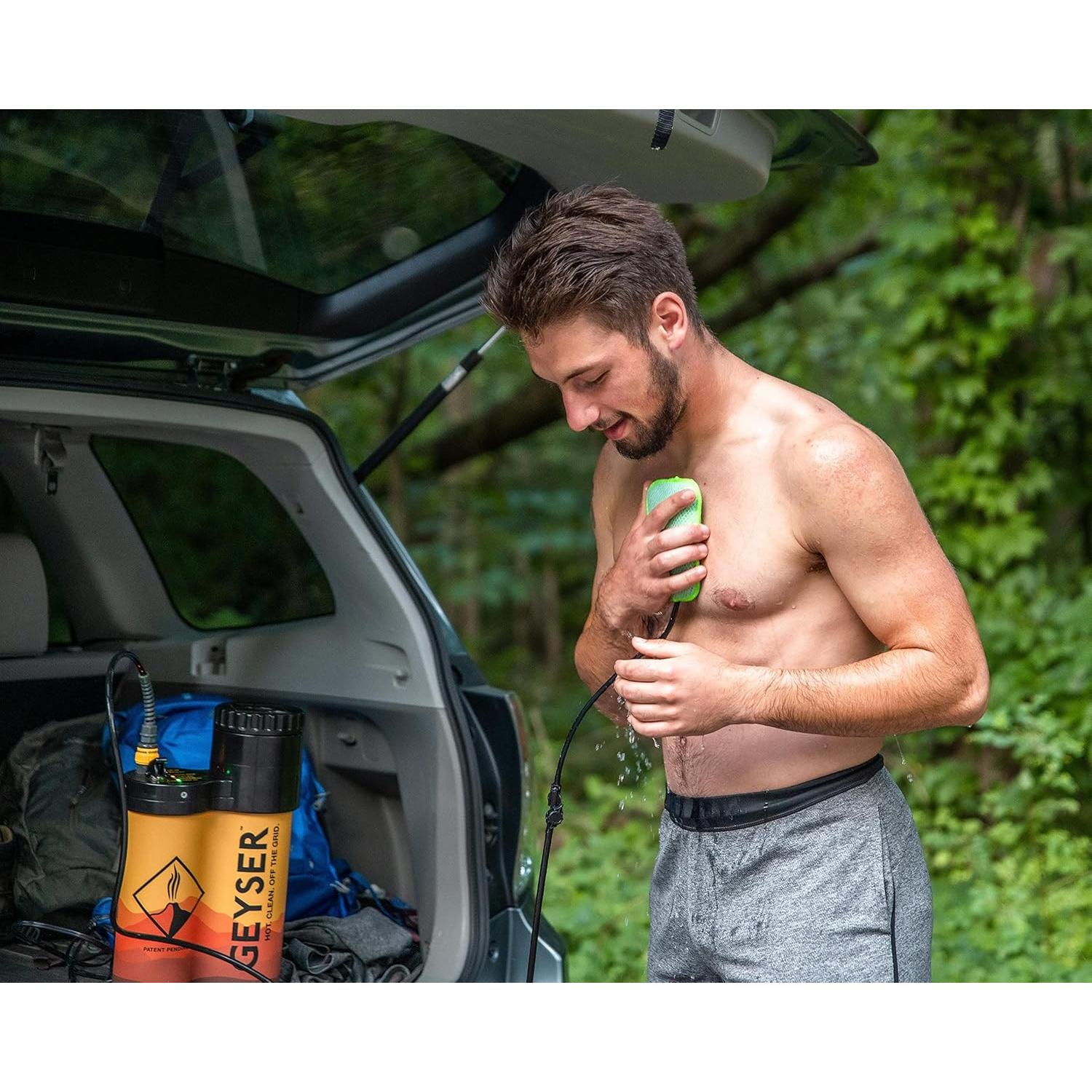 Esponja de Reemplazo Geyser Scrub Verde para Ducha y Camping