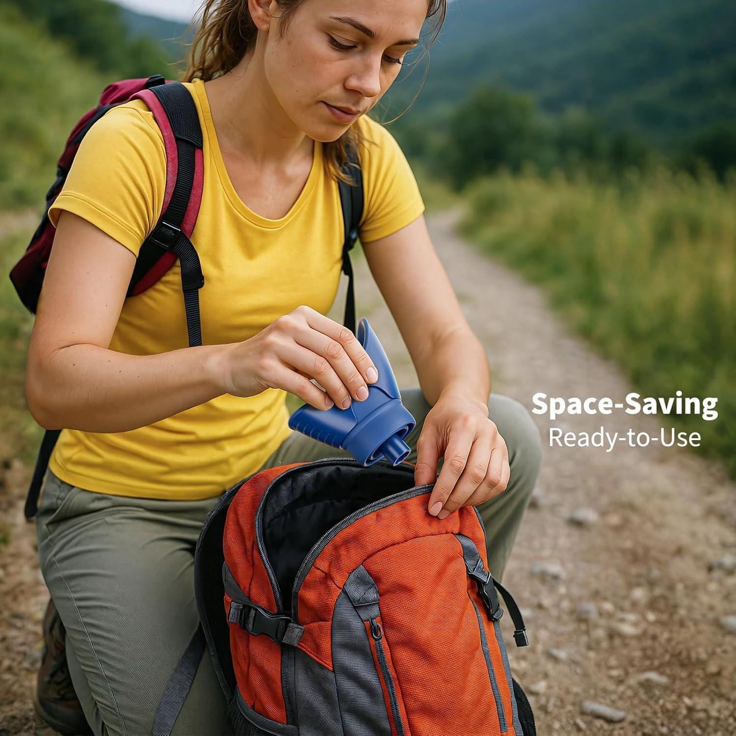 Orinal Femenino PFP Azul - Dispositivo Portátil Higiénico