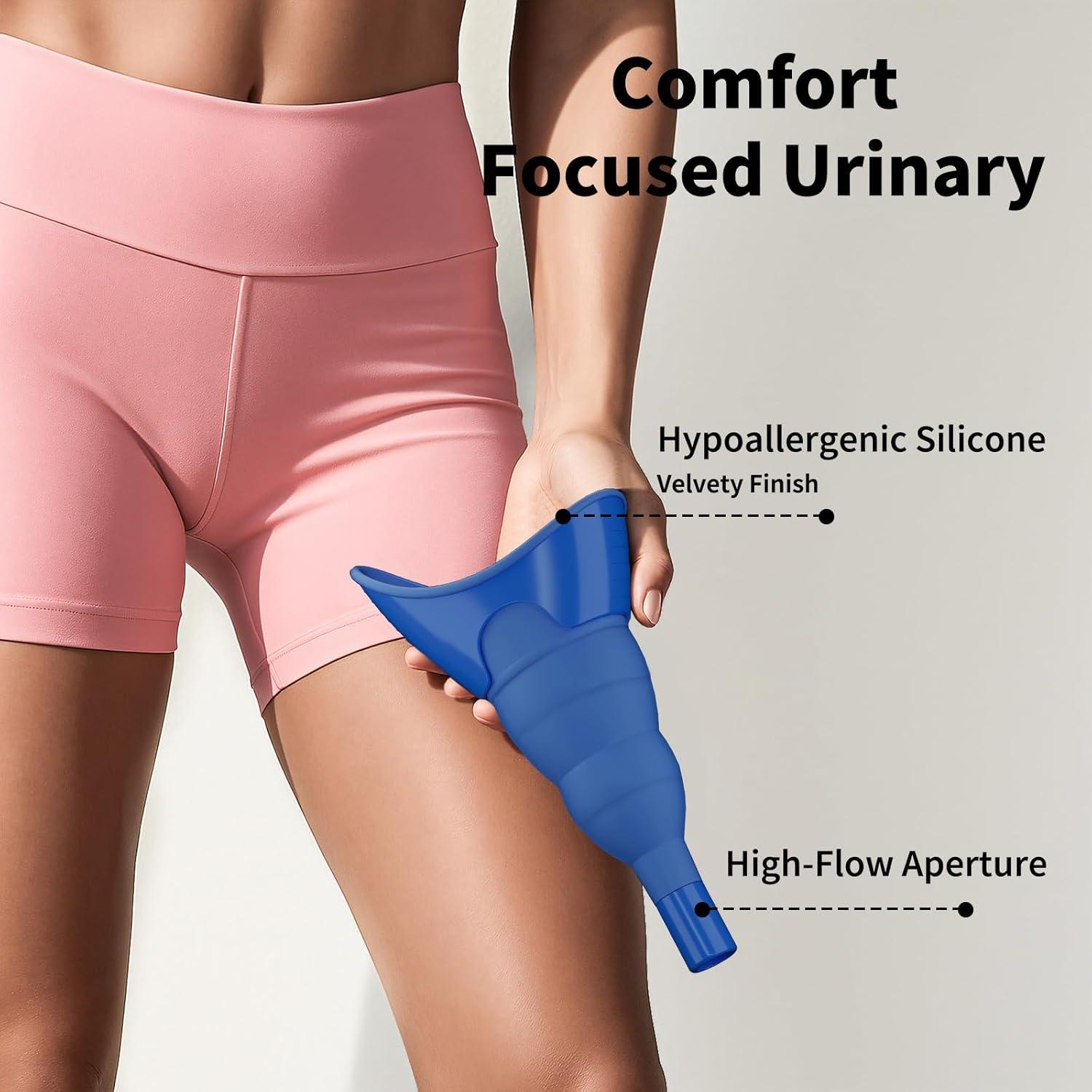 Orinal Femenino PFP Azul - Dispositivo Portátil Higiénico