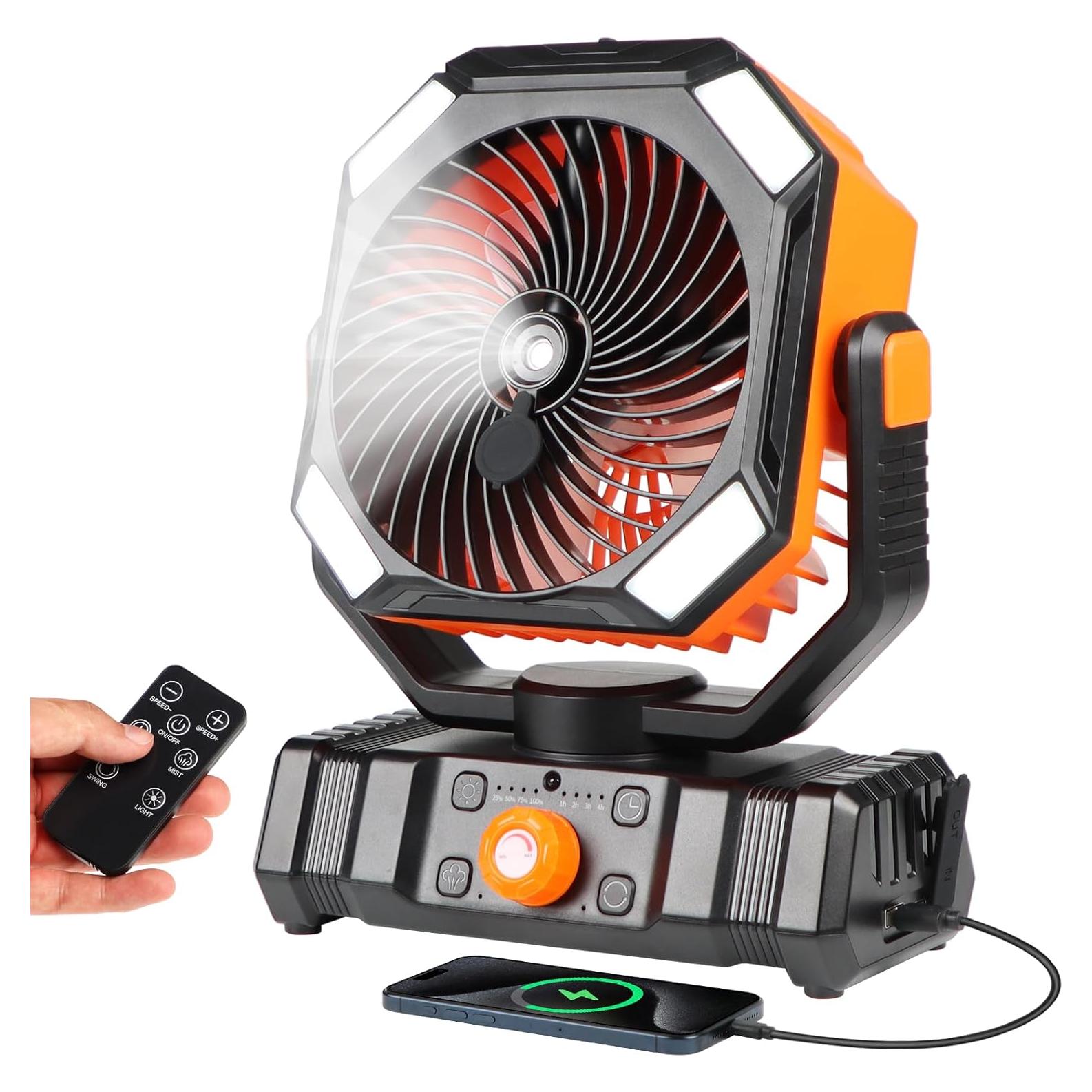 Ventilador de Nebulización Portátil EcoLasting 20000mAh LED