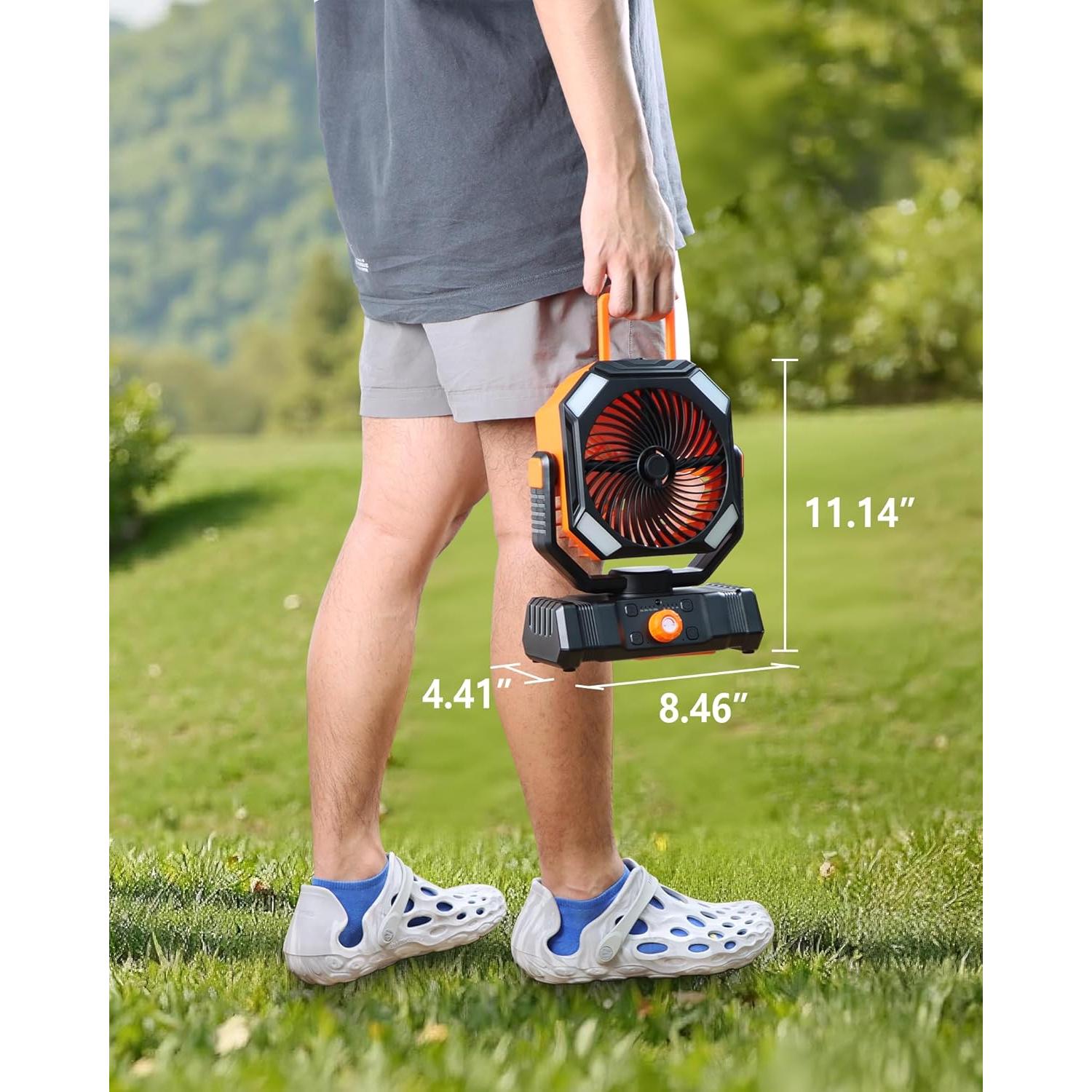 Ventilador de Nebulización Portátil EcoLasting 20000mAh LED