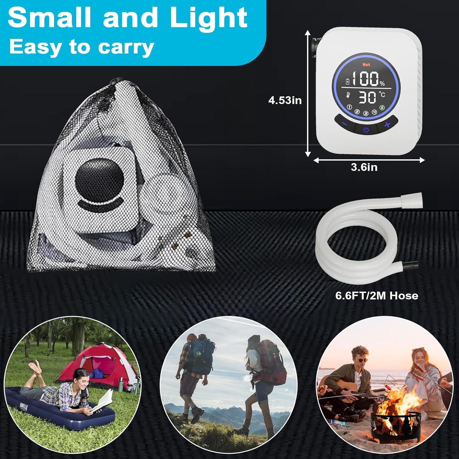 Ducha Portátil AYWOHA A2501 Recargable 8000mAh 5 Niveles