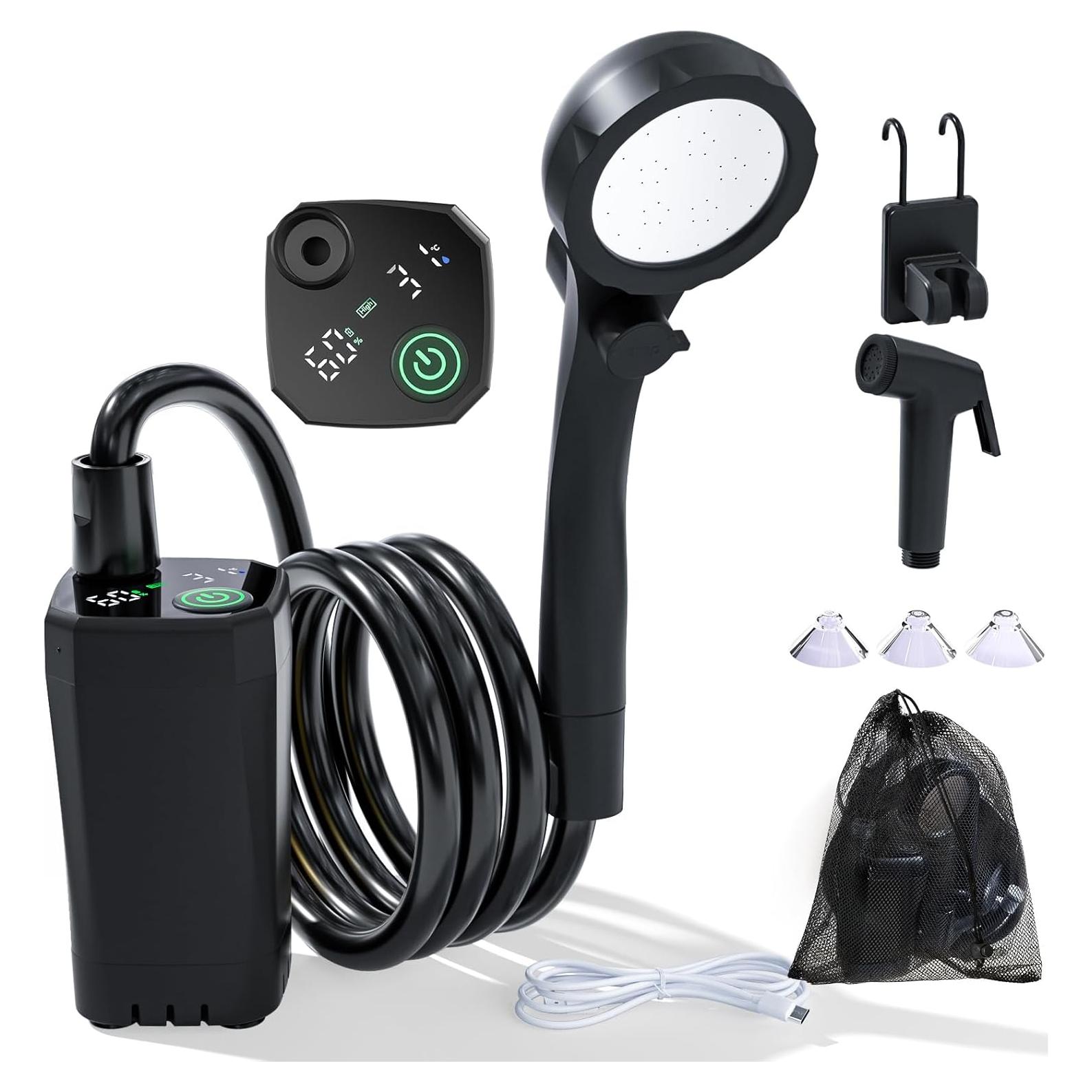 Ducha Portátil Clirass 6000mAh con Pantalla Digital y Bidet