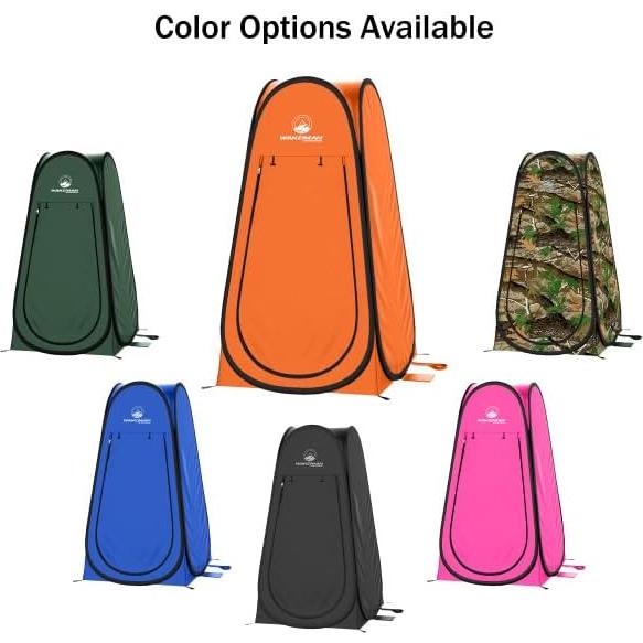 Carpa de Ducha Portátil Wakeman Naranja 1.01x1.01m