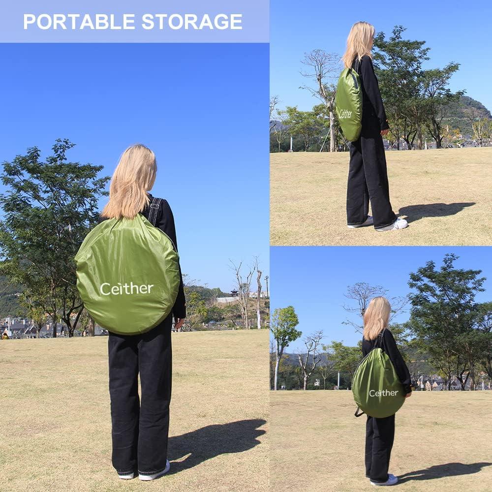 Tienda de Ducha Portátil Ceither 120x120x190cm Impermeable