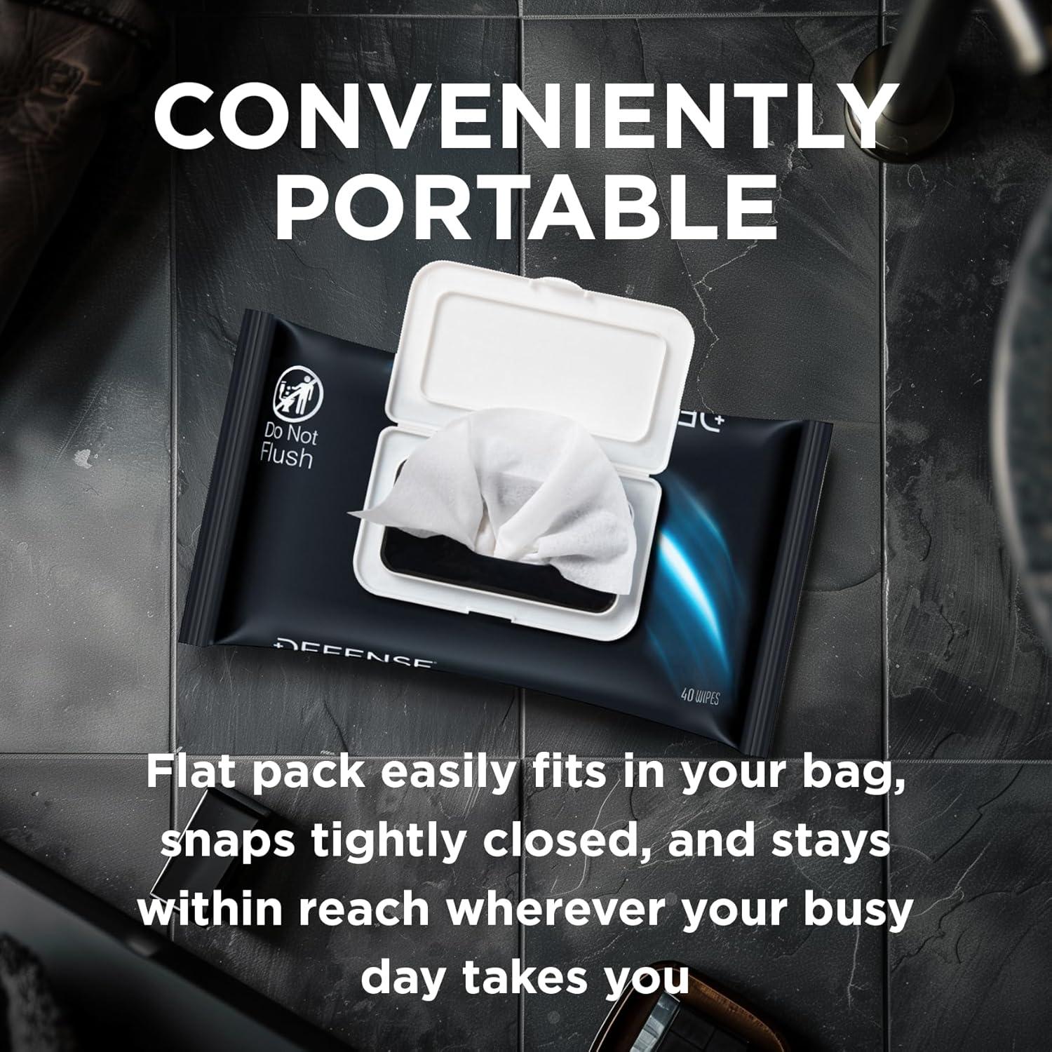 Toallitas Corporales Naturales Defense Soap - 40 Unidades