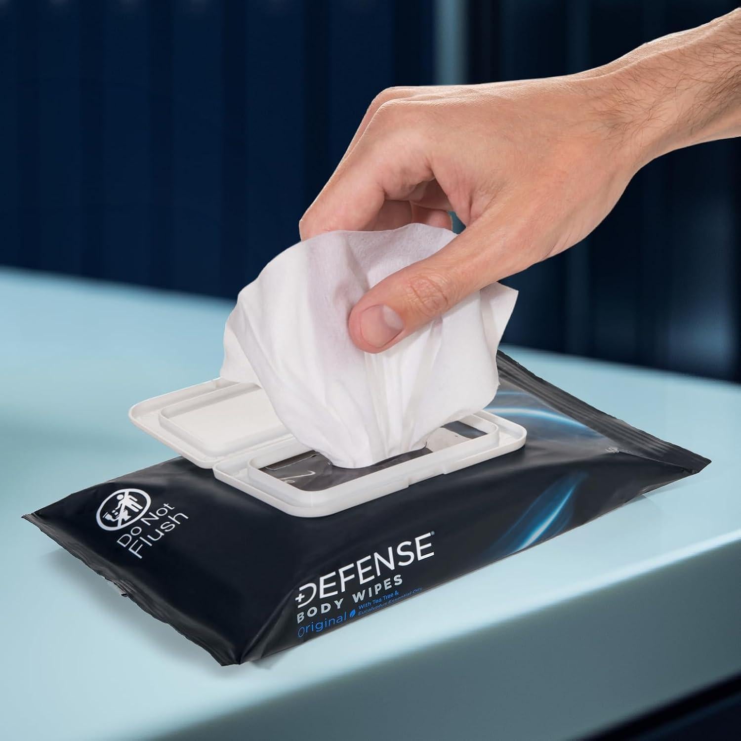 Toallitas Corporales Naturales Defense Soap - 40 Unidades